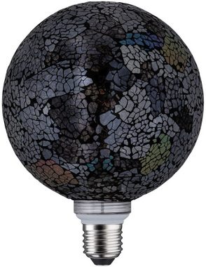 Paulmann LED-Leuchtmittel Miracle Mosaic Schwarz E27 2700K dimmbar, E27, 1 St., Warmweiß