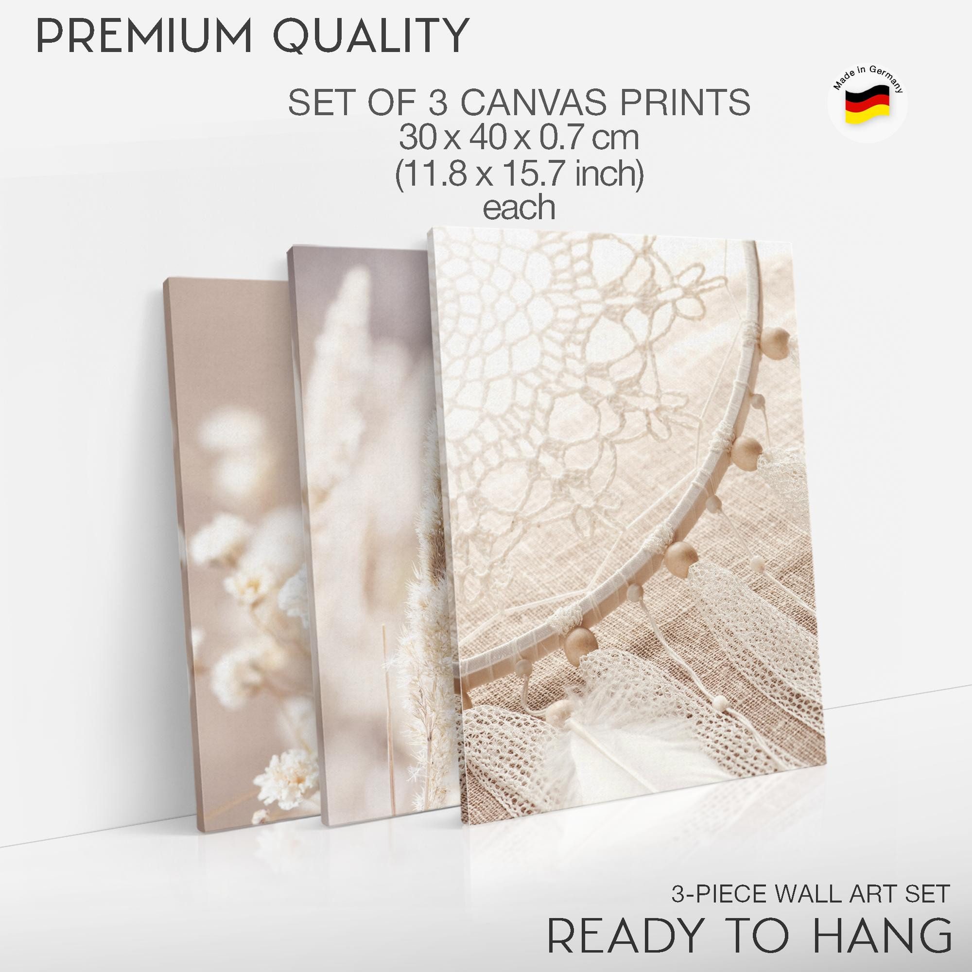Novart Wandbild Boho Natur Landschaft Wohnzimmer Schlafzimmer Deko Bilderset, Boho – Bild 5 von 5