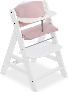 Hauck Kinder-Sitzauflage Deluxe, Stretch Rose, für ALPHA+ Holzhochstuhl und weitere Modelle