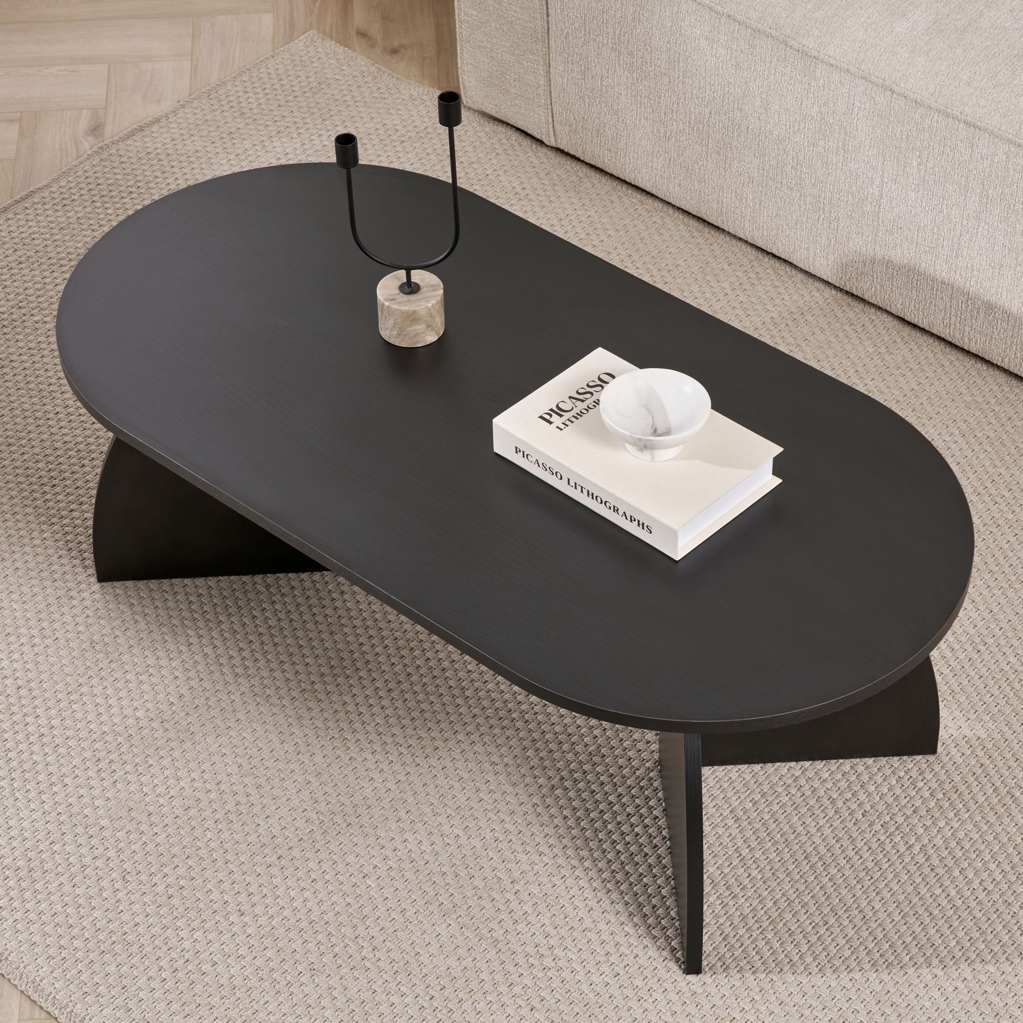 Skye Decor Couchtisch Melina B : 120 H : 40 T : 60 Cm (Packung, 1-St., 1 Couchtisch), Melaminbeschichtet 18 mm Plattenstärke – Bild 4 von 5