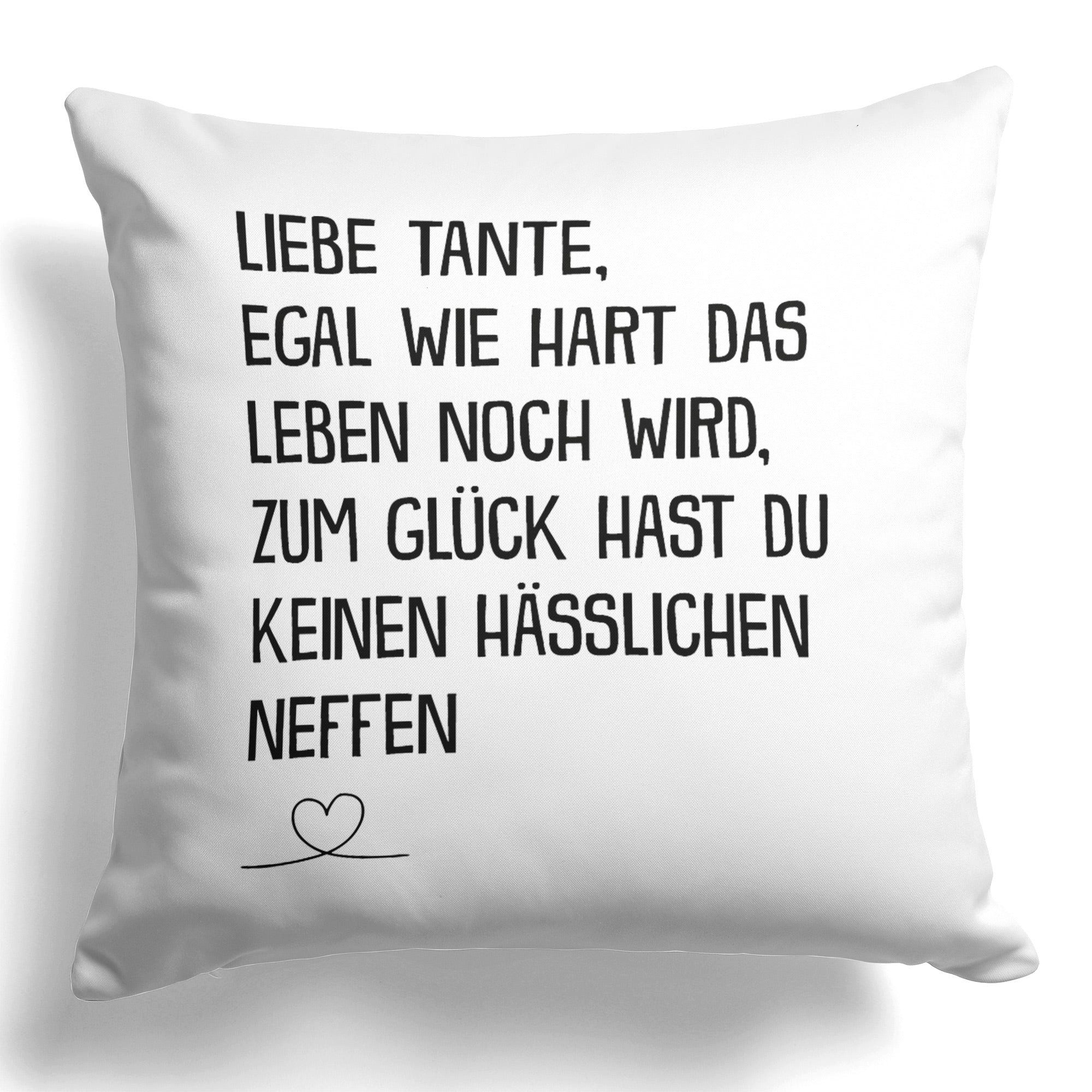 Dekokissen Beste Tante Geschenk v. Neffe Geburtstag Weihnachten Deko Frauen