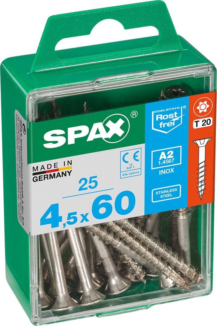 Holzbauschraube - x Universalschrauben SPAX 25 60 Spax 4.5 mm TX 20