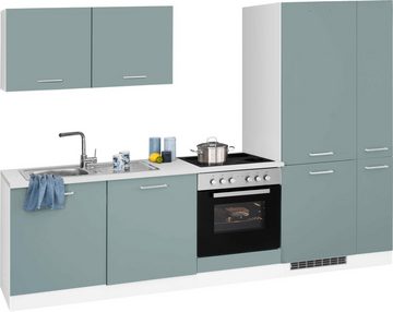 HELD MÖBEL Küchenzeile Visby, ohne E-Geräte, 270 cm, für Kühl/Gefrierkombination und Geschirrspüler