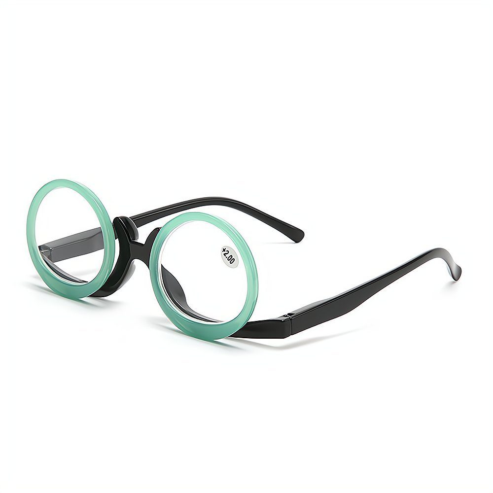 PACIEA Lesebrille Mode bedruckte Rahmen anti blaue presbyopische Gläser grün