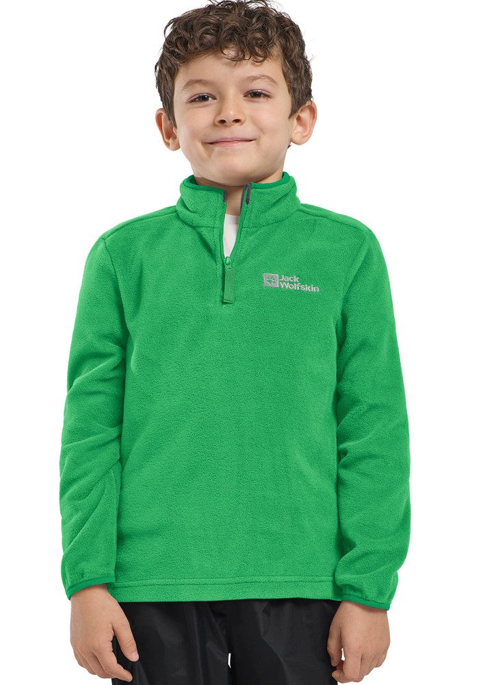 Jack Wolfskin Stehkragenpullover TAUNUS HALFZIP K einfache Temperaturregulierung, wärmend, für Kinder