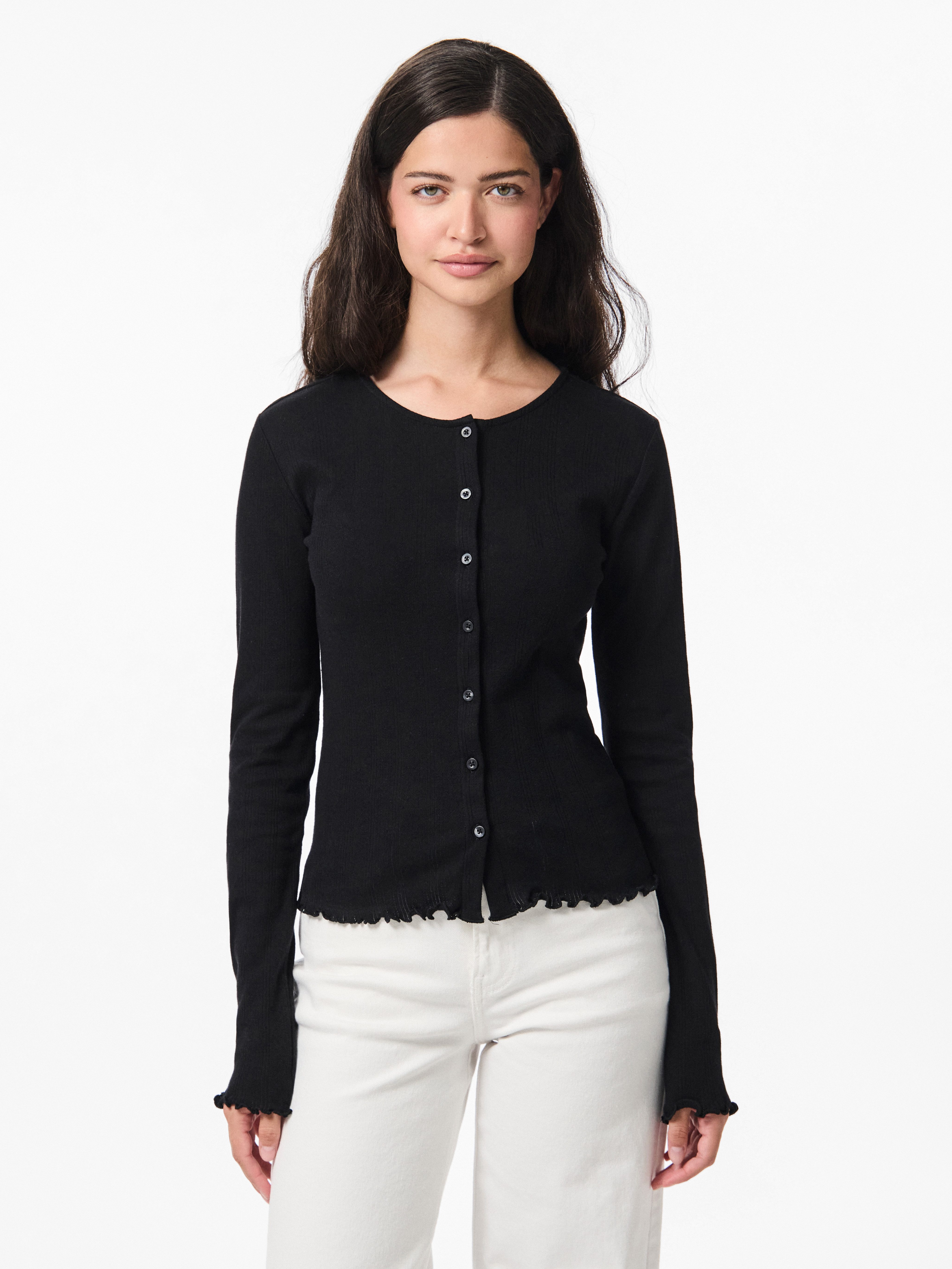 pieces Strickjacke PCMARIE LS POIN CARDIGAN günstig online kaufen