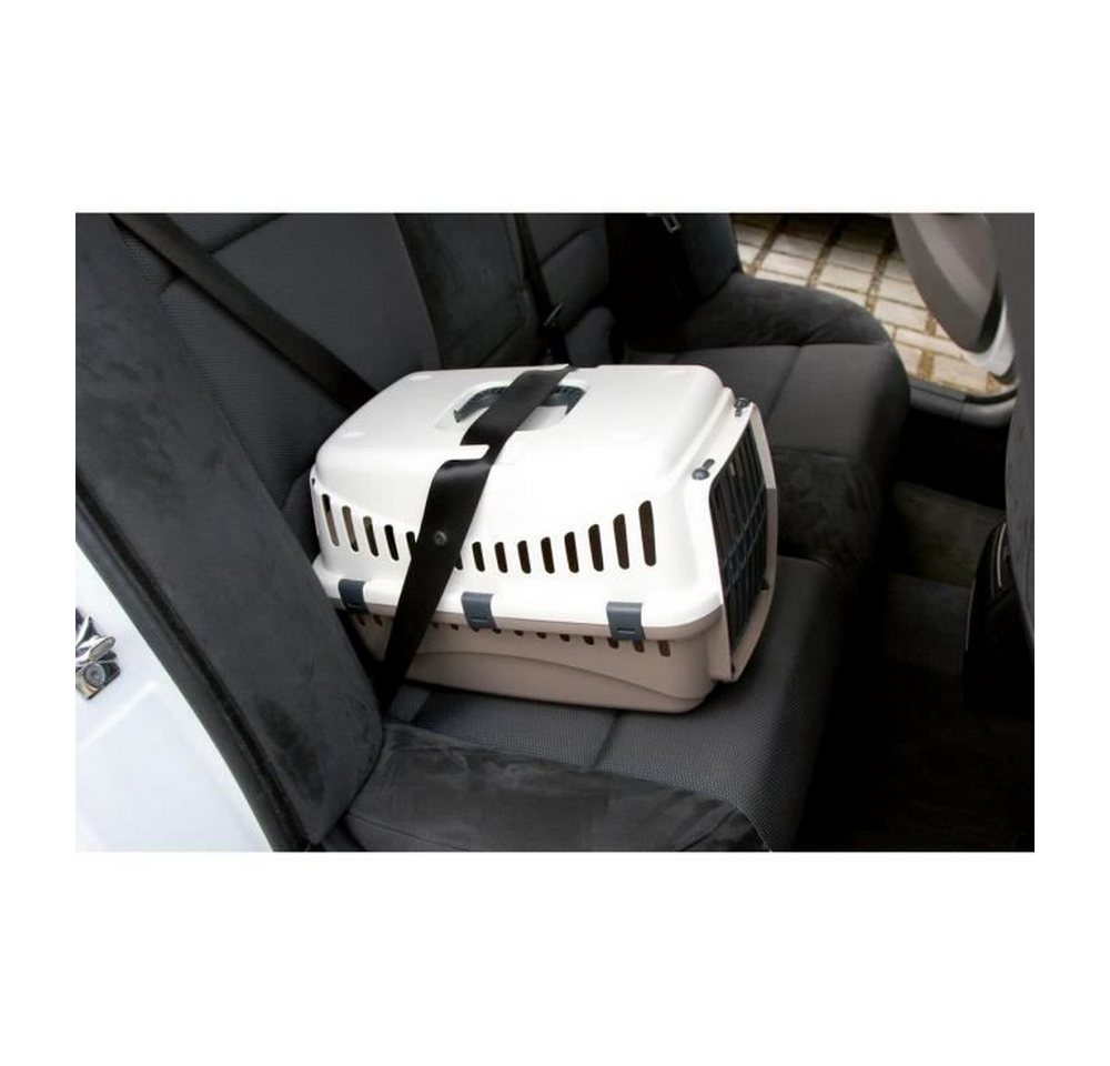 Thumbnail - Kerbl Hunde-Transportbox Kerbl Transportbehälter Grau Beige 48 x 32 x 32 cm
