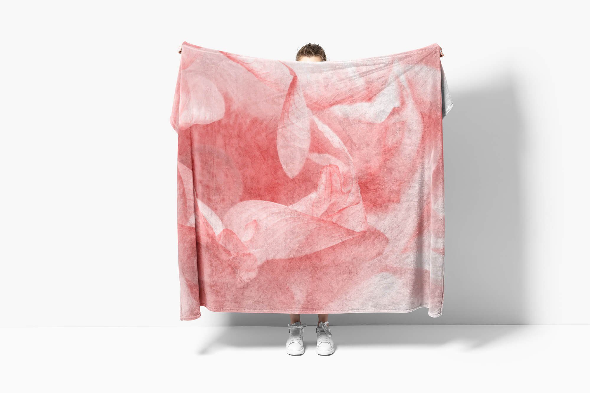 Sinus Fotomotiv Kuscheldecke Handtuch Handtuch Art (1-St), Makrofot, Saunatuch Baumwolle-Polyester-Mix Handtücher Strandhandtuch mit Fotokunst
