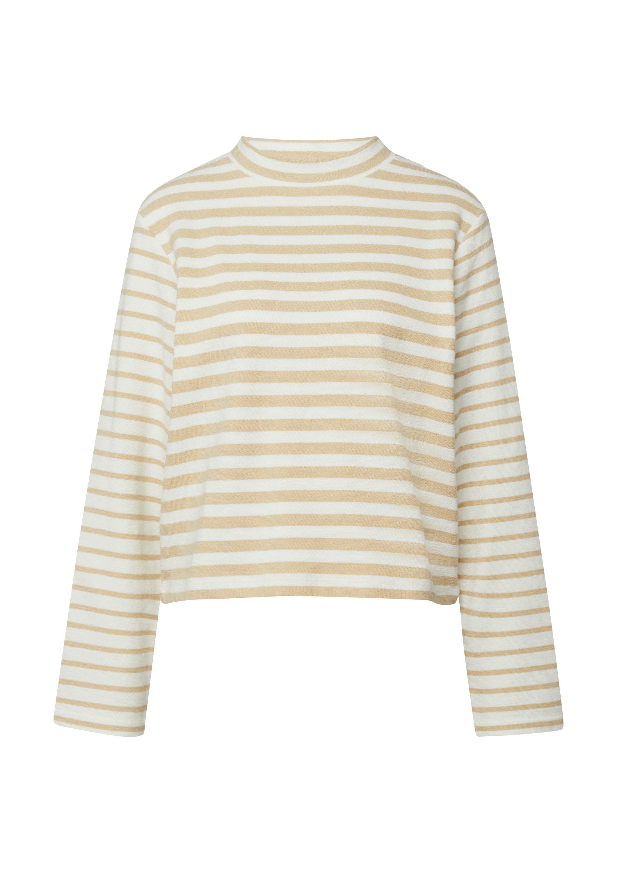 s.Oliver Sweatshirt Sweatshirt Gestreiftes Jersey-Sweatshirt mit Rundhalsausschnitt