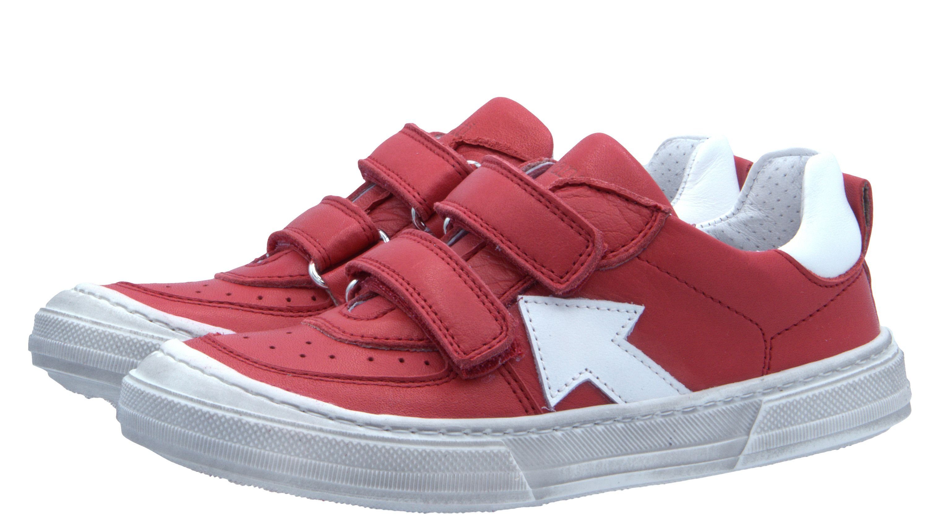 Dianetti Dianetti Sneaker 9929V Leder Halbschuh mit Klett Rot Sneaker