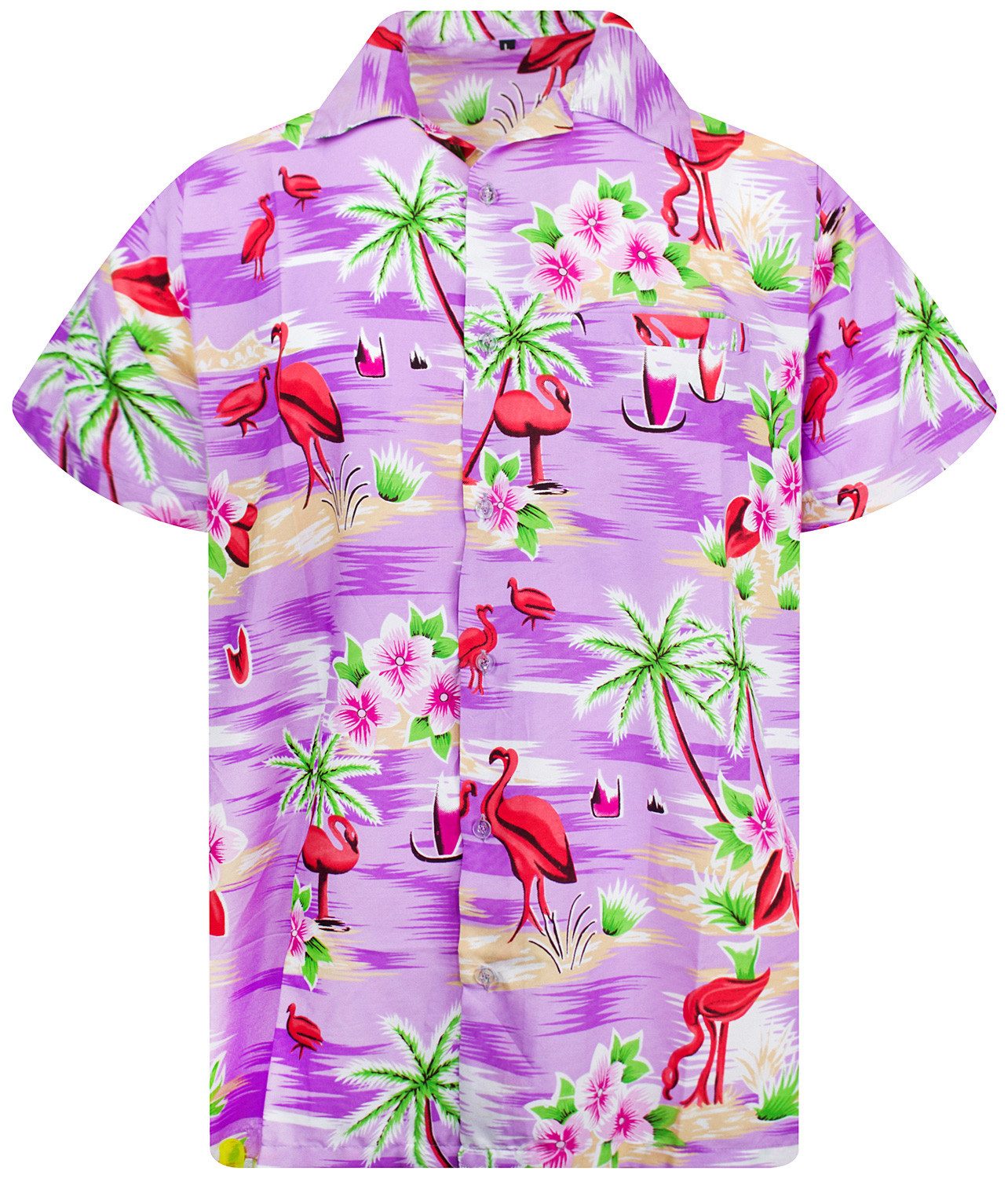 King Kameha Hawaiihemd Flamingos Funky Hawaii-Hemd günstig online kaufen