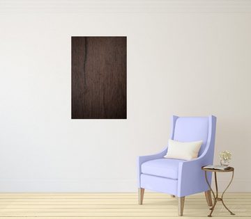 Wallario Wandfolie, Holz-Optik Textur dunkelbraunes Holz, in verschiedenen Ausführungen