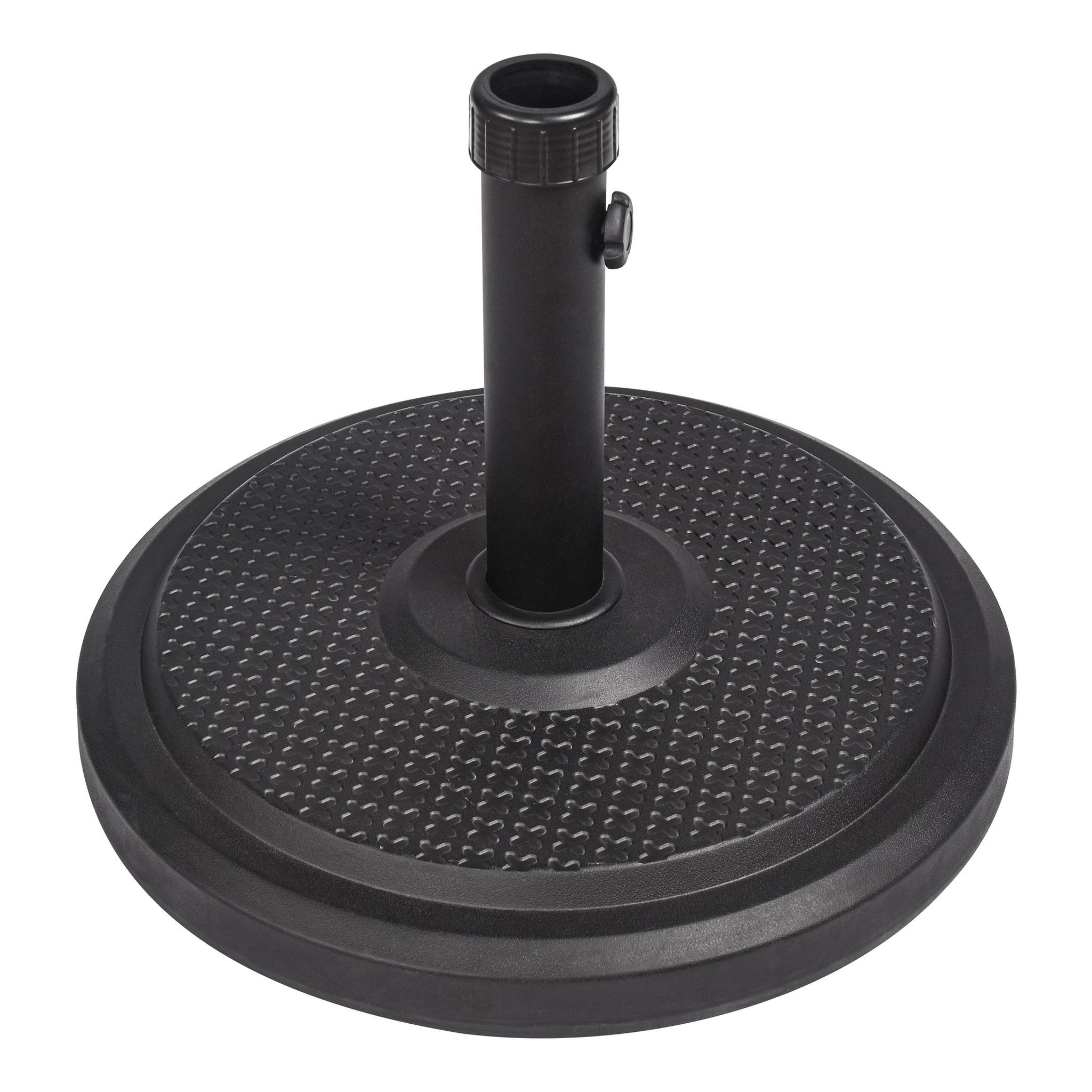 paramondo Betonschirmständer Sonnenschirm Schirmständer Standard, rund, schwarz, 1 tlg., inkl. Adapterhülsen