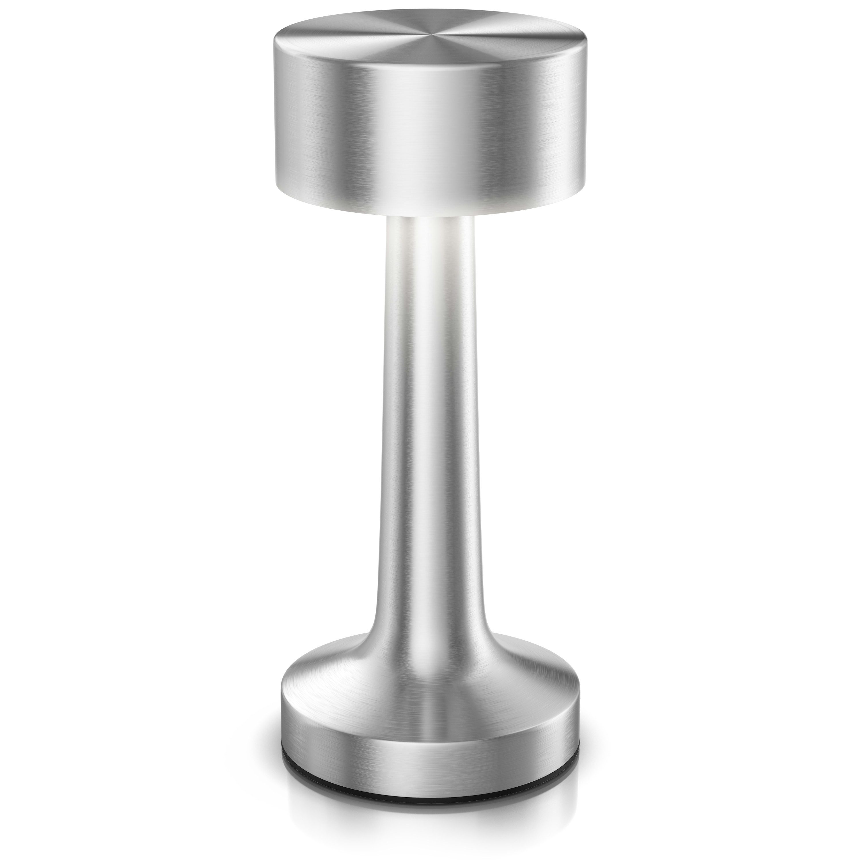 BEARWARE LED Tischleuchte Tischlampe kabellos, stufenlos dimmbar, 3 Lichtfa günstig online kaufen