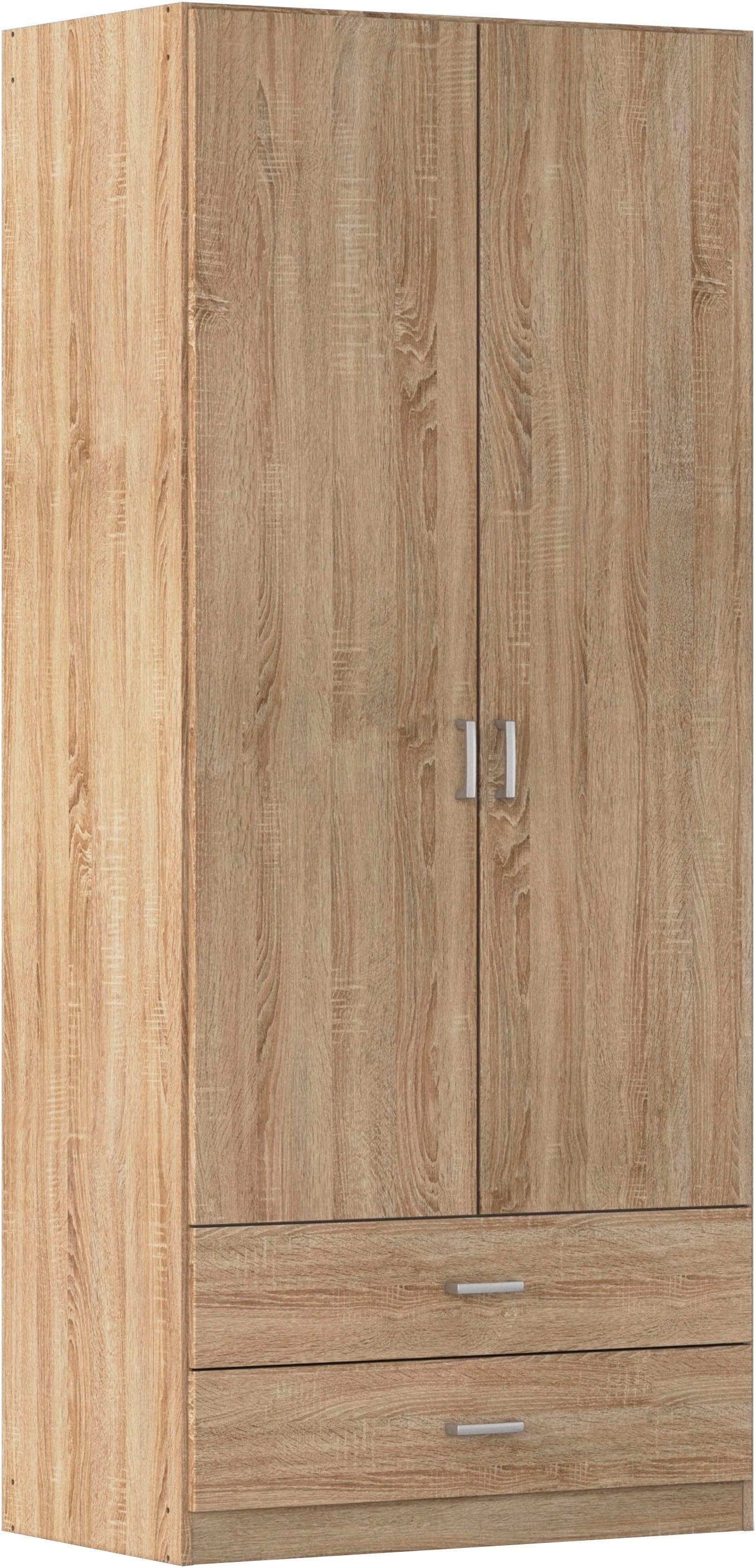 rauch Drehtürenschrank Kleiderschrank Garderobe GAMMA Breite 91 cm (in 3 Ausstattungen BASIC/CLASSIC/PREMIUM (inkl. SOFT-CLOSE-Funktion) mit Schubladen, verschi – Bild 2 von 5