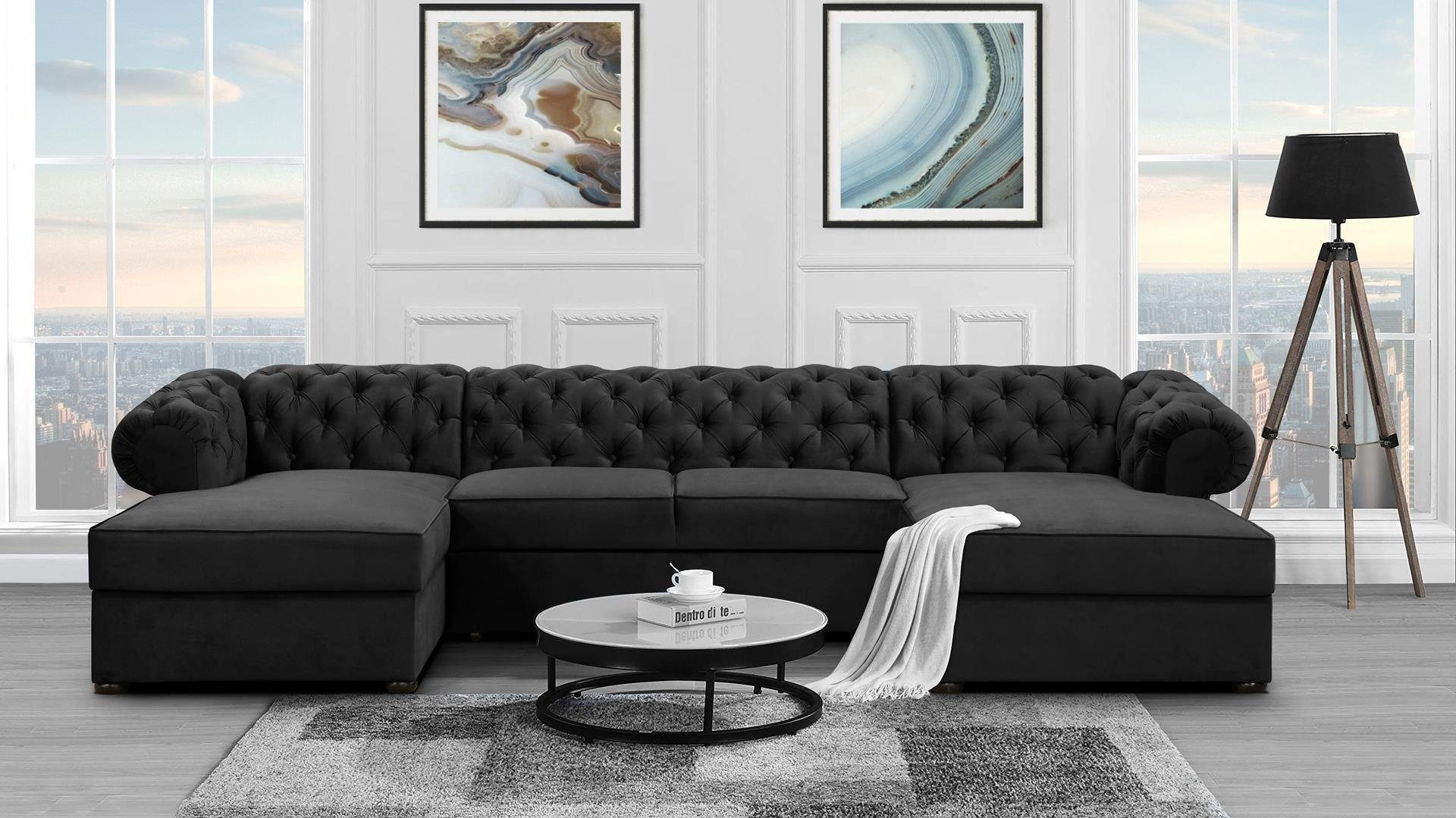 Beautysofa Ecksofa mit Schlaffunktion und zwei günstig online kaufen