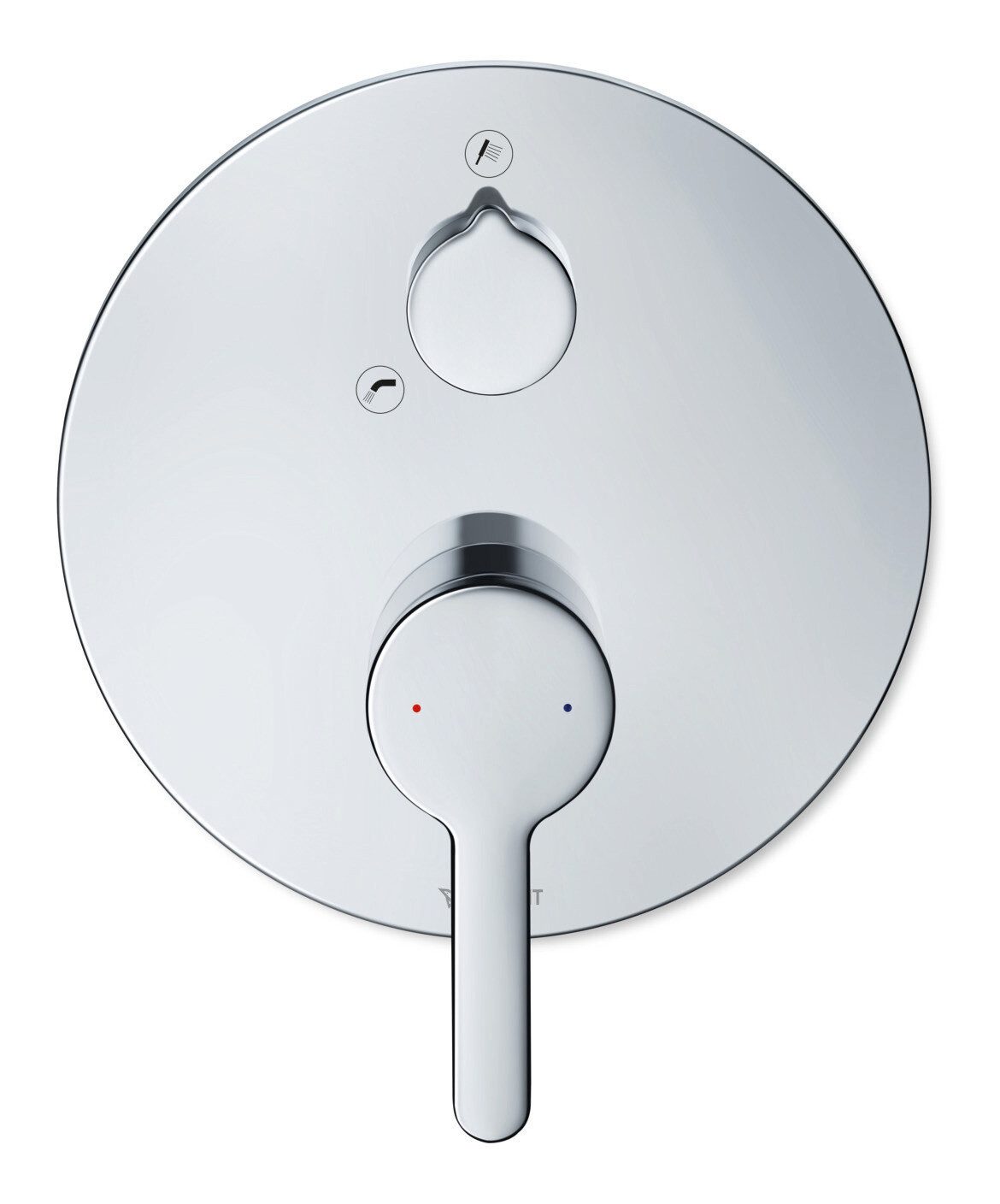 Duravit Unterputzarmatur C.1 Serie Einhebel-Wannenmischer m. Sicherungskombination rund - Chrom