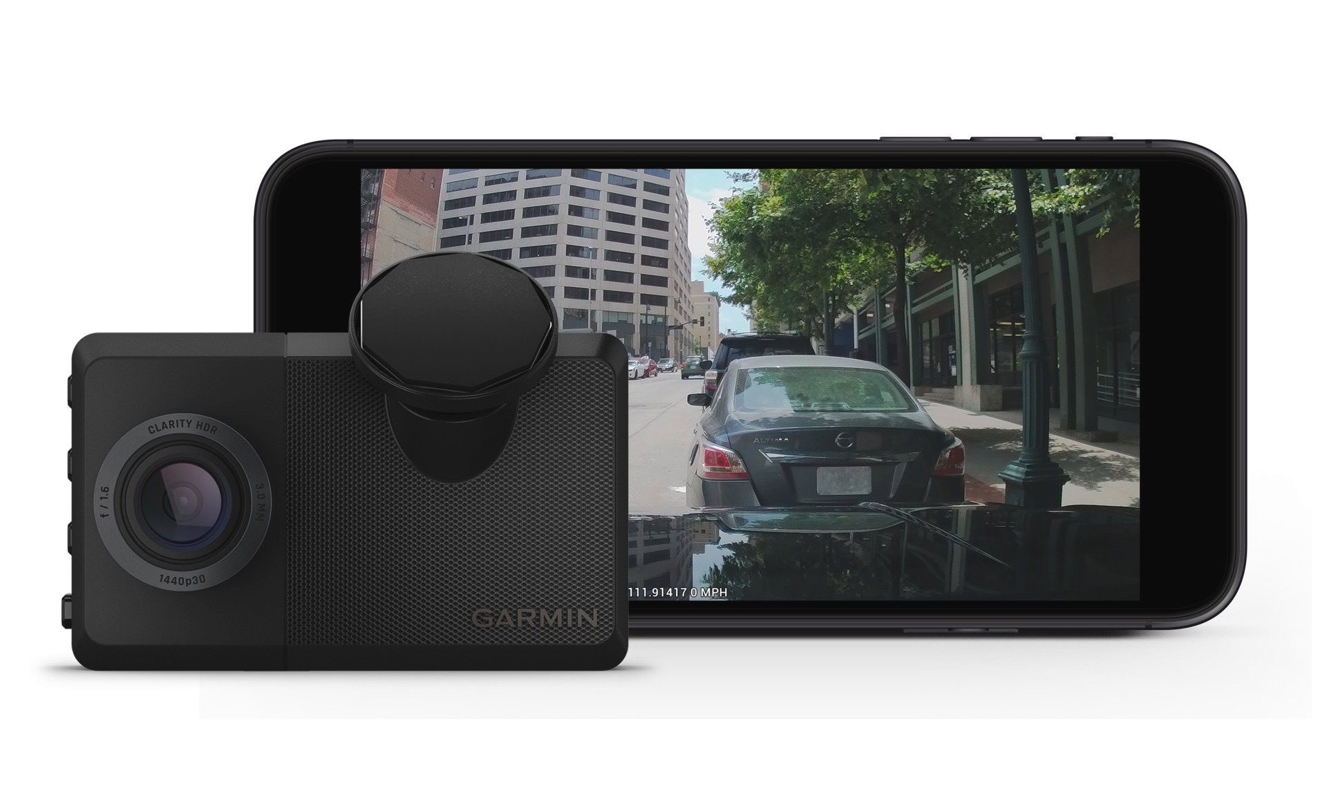 Garmin Dash Cam (HD, LIVE WLAN (Wi-Fi) Dashcam