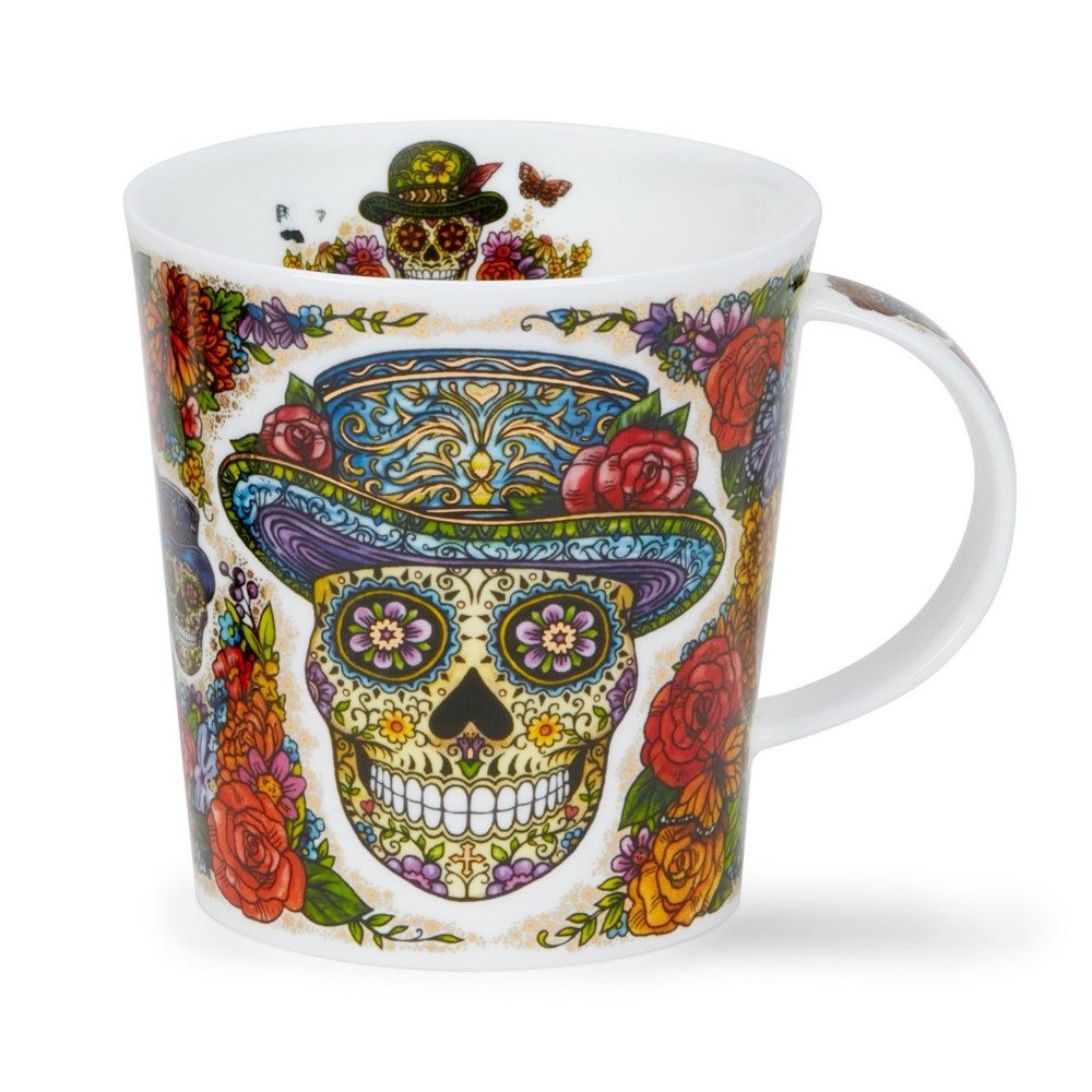 Dunoon Tasse Dia de Muertos Hat Lomond 0,32 l Fine Bone China Porzellan, 1-tlg.