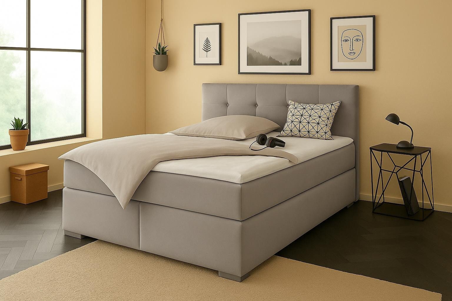 A&J MöbelLand GmbH Boxspringbett TOM mit günstig online kaufen