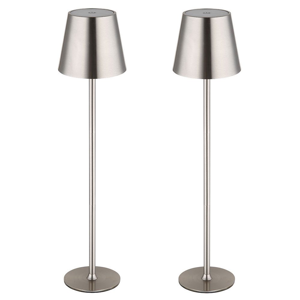 GLOBO LIGHTING LED Leselampe, LED-Leuchtmittel fest verbaut, Warmweiß, Tischlampe Tischleuchte Innen Außen Touchdimmer LED Gartenlampe 2x