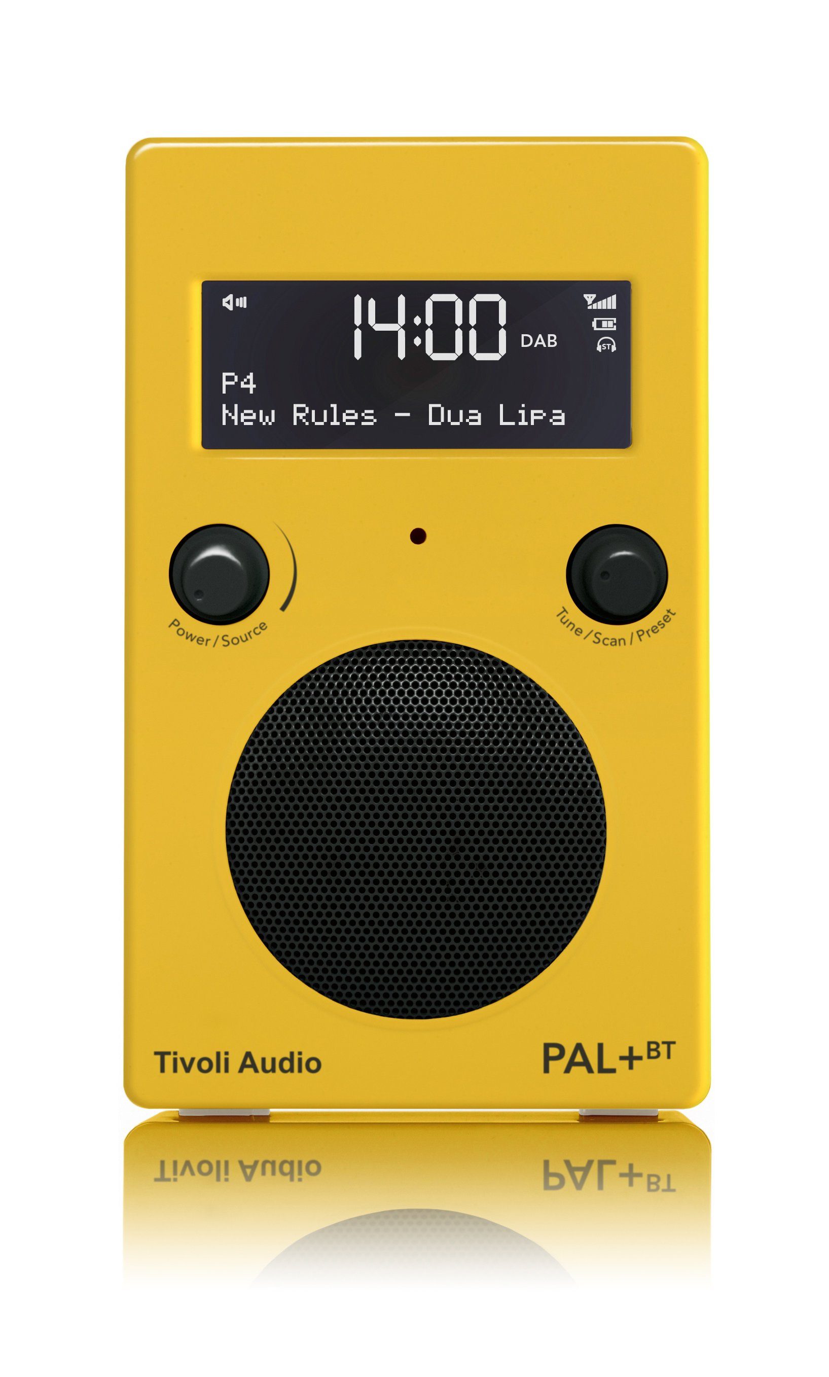 Tivoli Audio PAL+ BT Digitalradio (DAB) (Digitalradio (DAB), FM-Tuner, Küchen-Radio, tragbar, wasserabweisendes Gehäuse, Bluetooth) Gelb | Radios