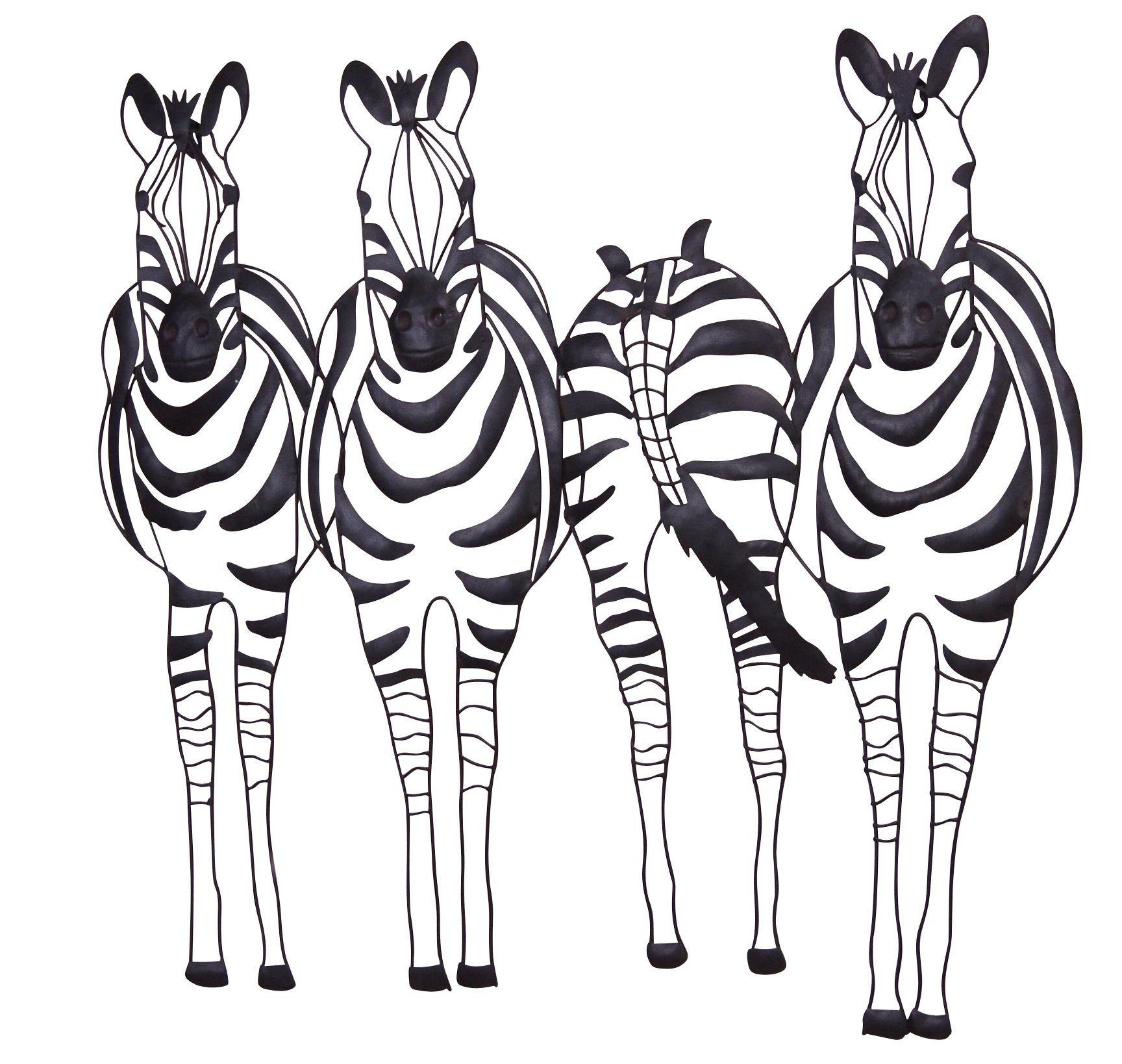moebel-direkt-online Wanddekoobjekt Zebrafamilie | Wandobjekte
