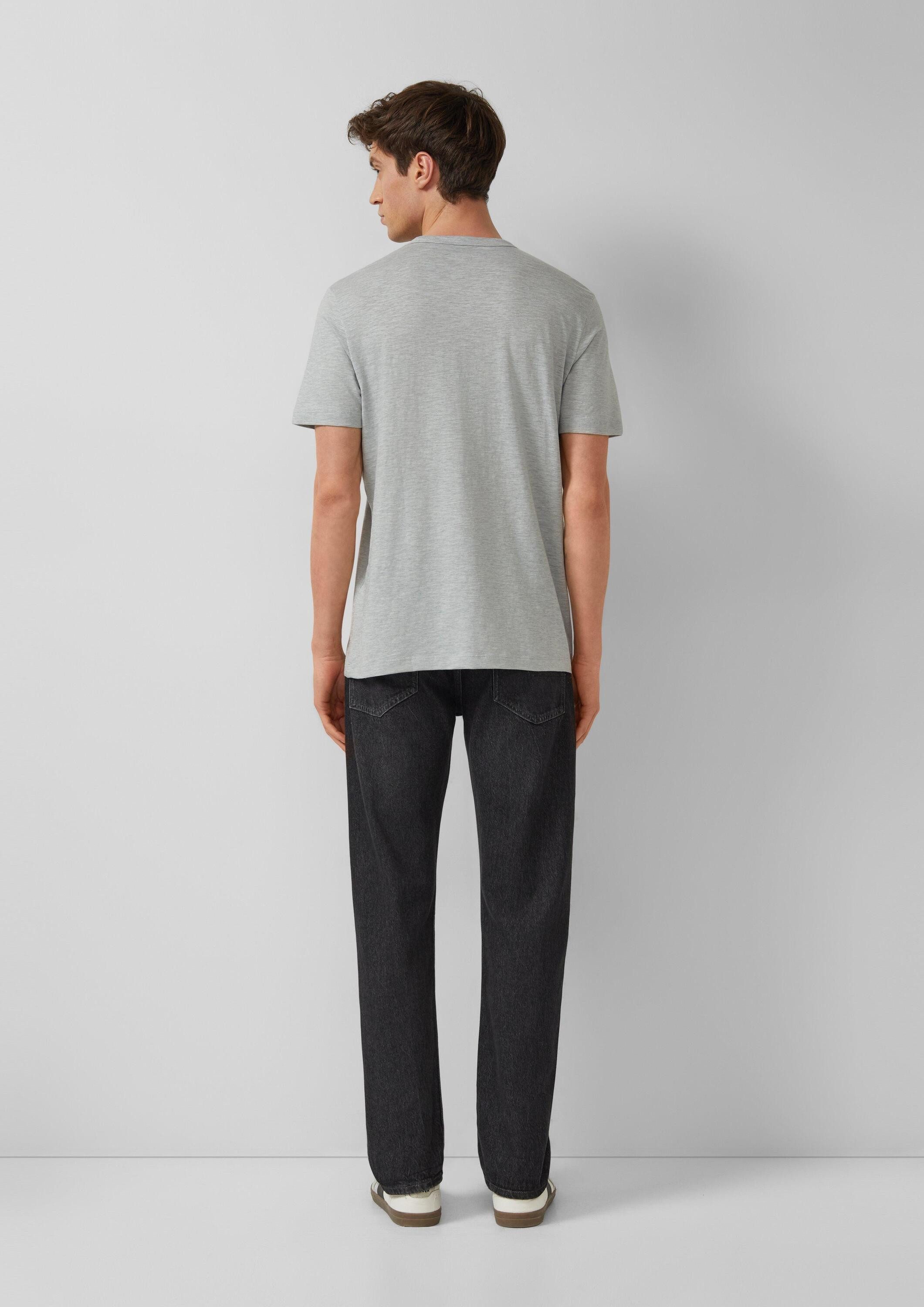 s.Oliver Kurzarmshirt T-Shirt T-Shirt in Melange-Optik