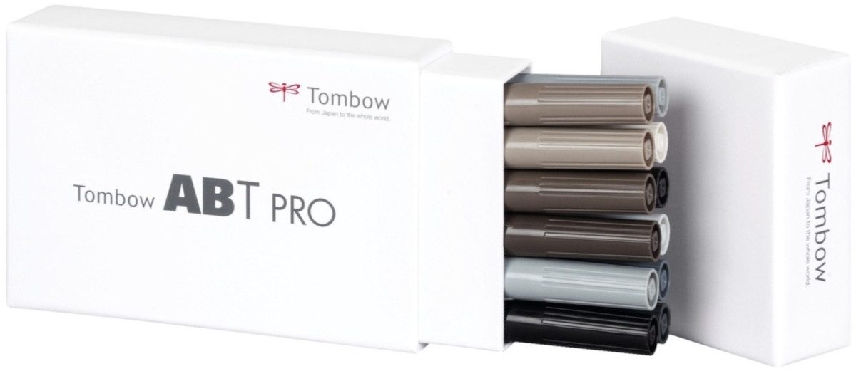 TOMBOW Filzstift Dual-Fasermaler ABT Pro Keilspitze/Pinselspitze Alkoholbasis VE=12 Stü