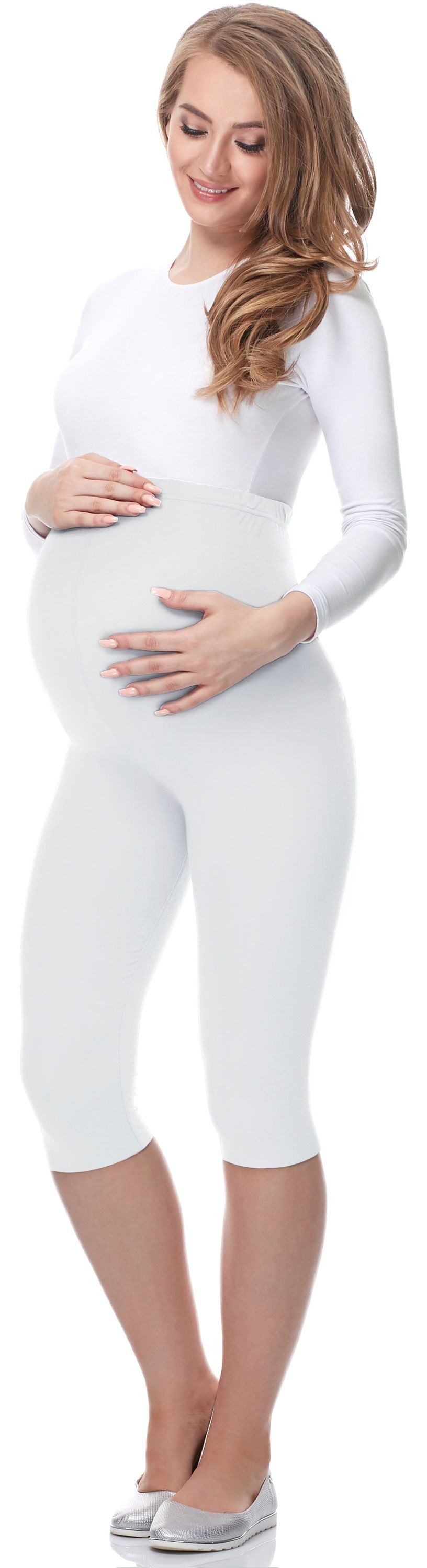 Be Mammy Umstandsleggings Damen 3/4 Capri Schwangerschafts Hosen (1-tlg) aus Viskose