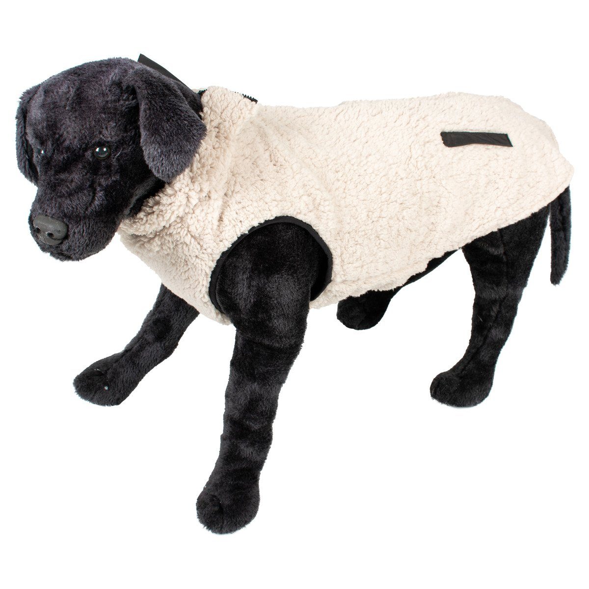 DUVO+ Hundemantel Hundemantel Schafswolle schwarz/weiß