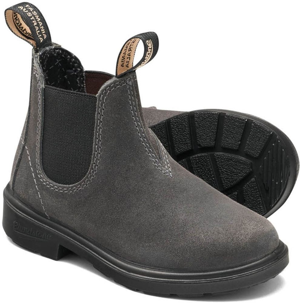 Blundstone 2594 Steel Grey Waxed Suede (Kids) Stiefel