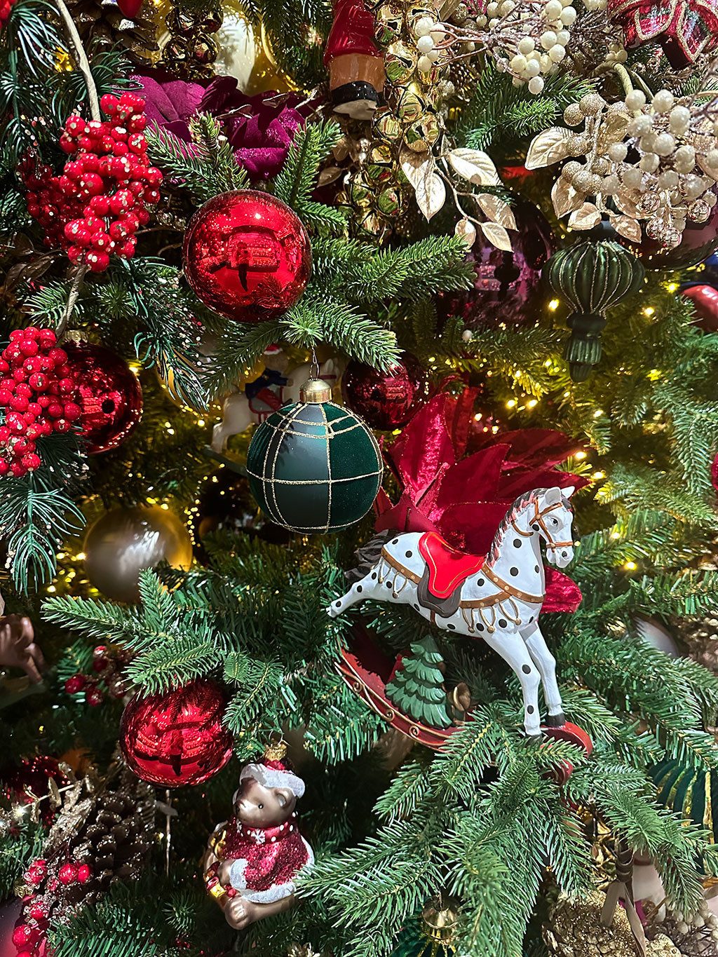 Kaemingk Dekofigur, Dekofigur Schaukelpferd 18,5cm Keramik Weiß / Braun