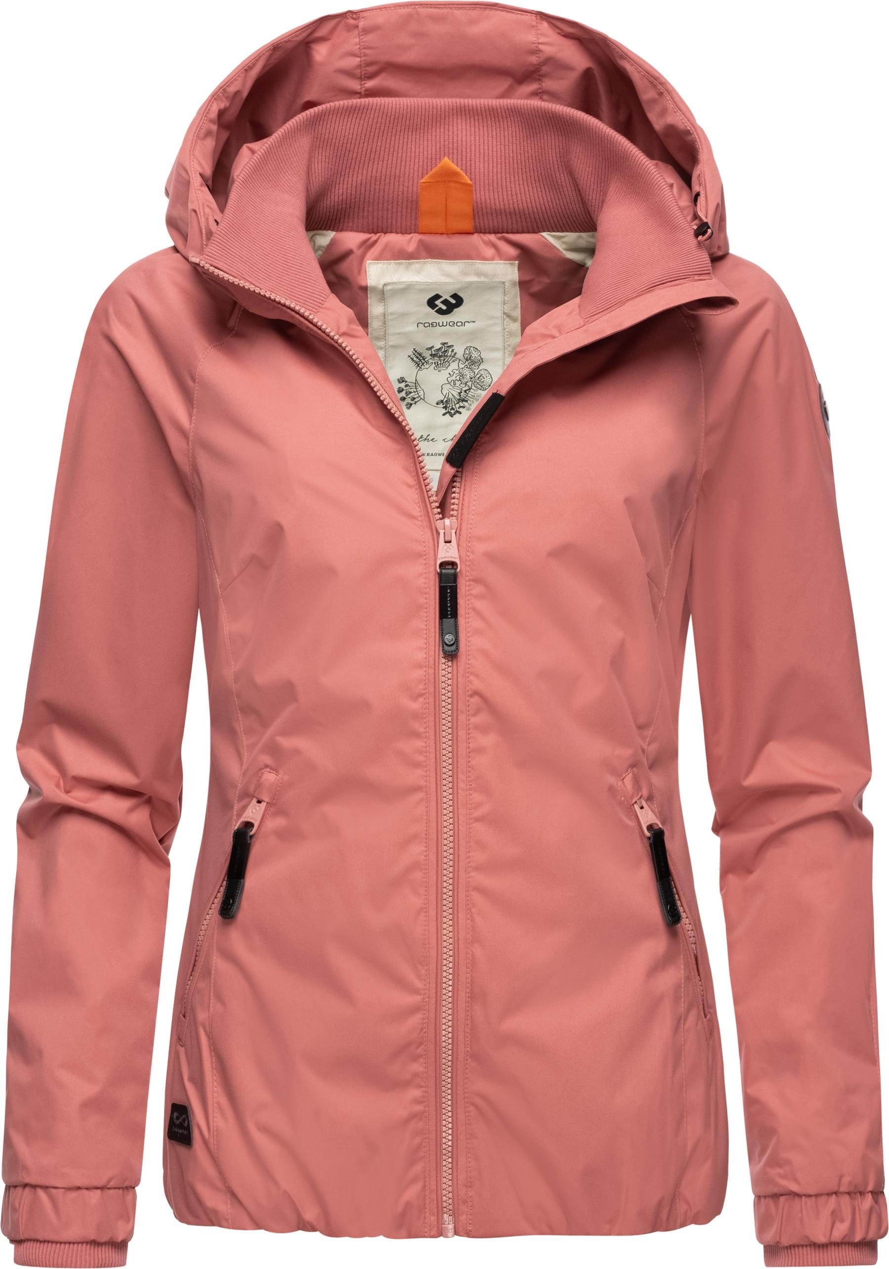 Ragwear Outdoorjacke Dizzie Wasserdichte Übergangsjacke mit großer Kapuze