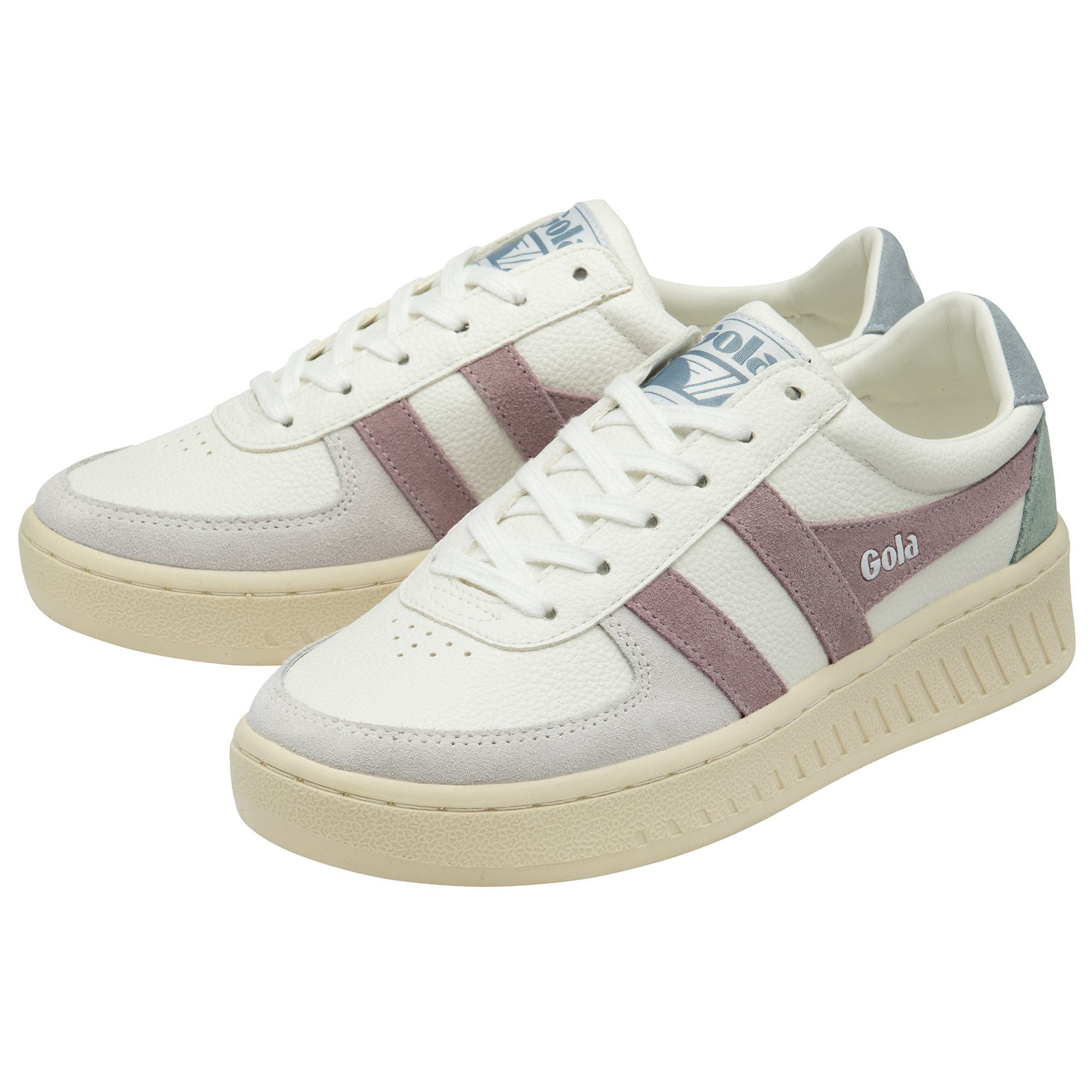 Grandslam Trident weiss/rosa/grün Damen Sneaker