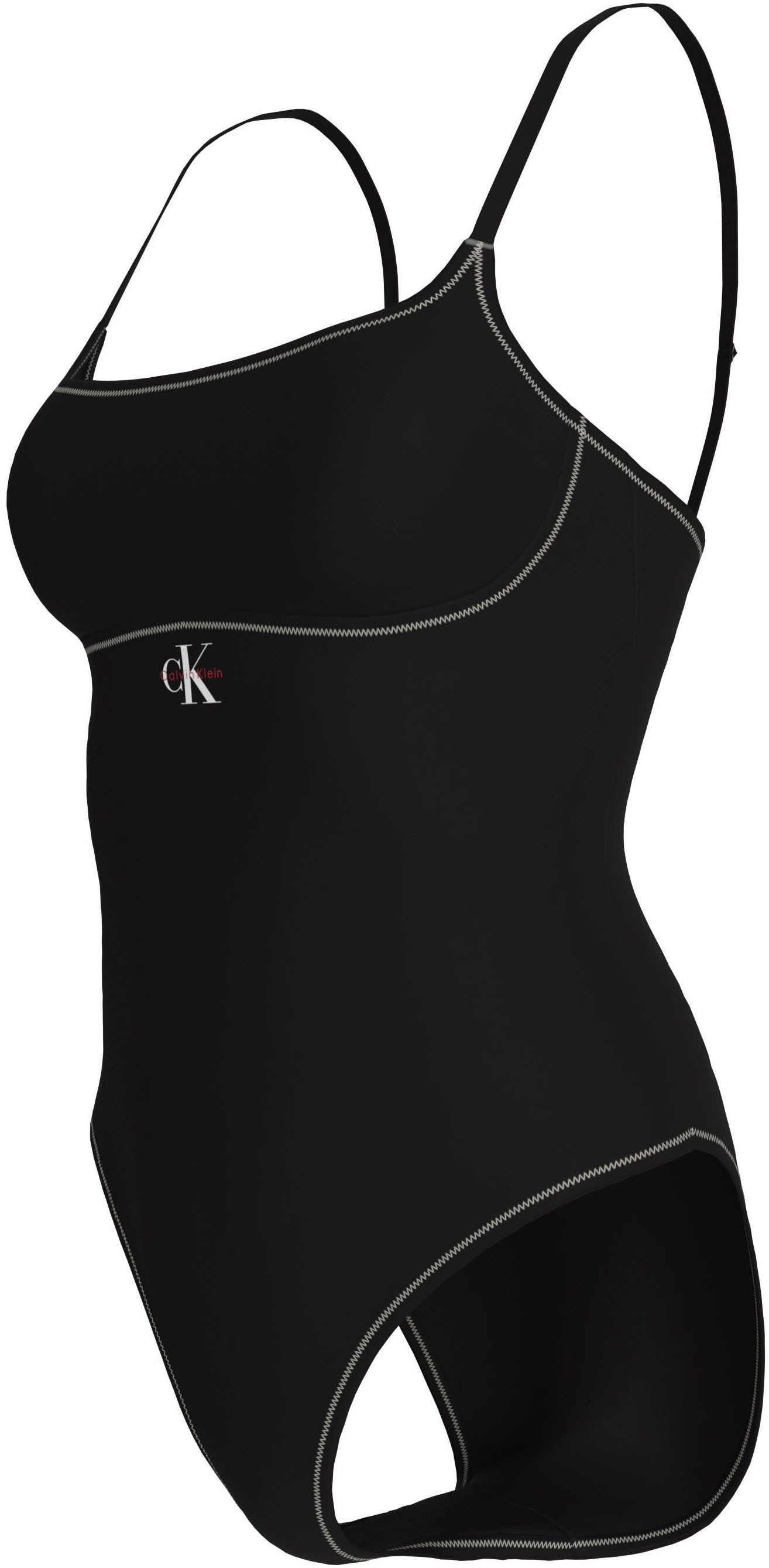 Calvin Klein Swimwear Badeanzug Körpernahe Passform mit verstellbaren Träge günstig online kaufen