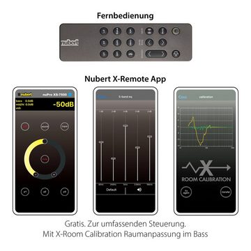 Nubert nuPro XS-8500 RC Soundbar (820 W, Bluetooth 5.0 aptX HD und Dolby Digital Decoder, Voice+, HDMI eARC, X-Connect Surround)