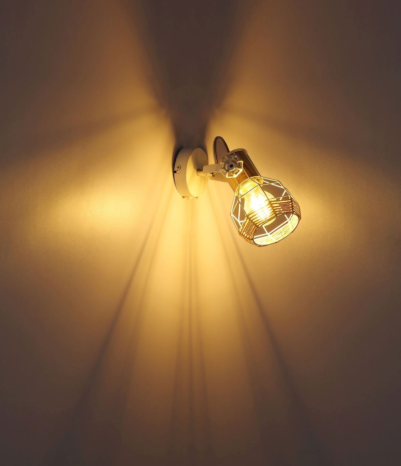 Wandleuchte Schalter Wandlampe Globo Wohnzimmer Innen GLOBO Wandleuchte mit
