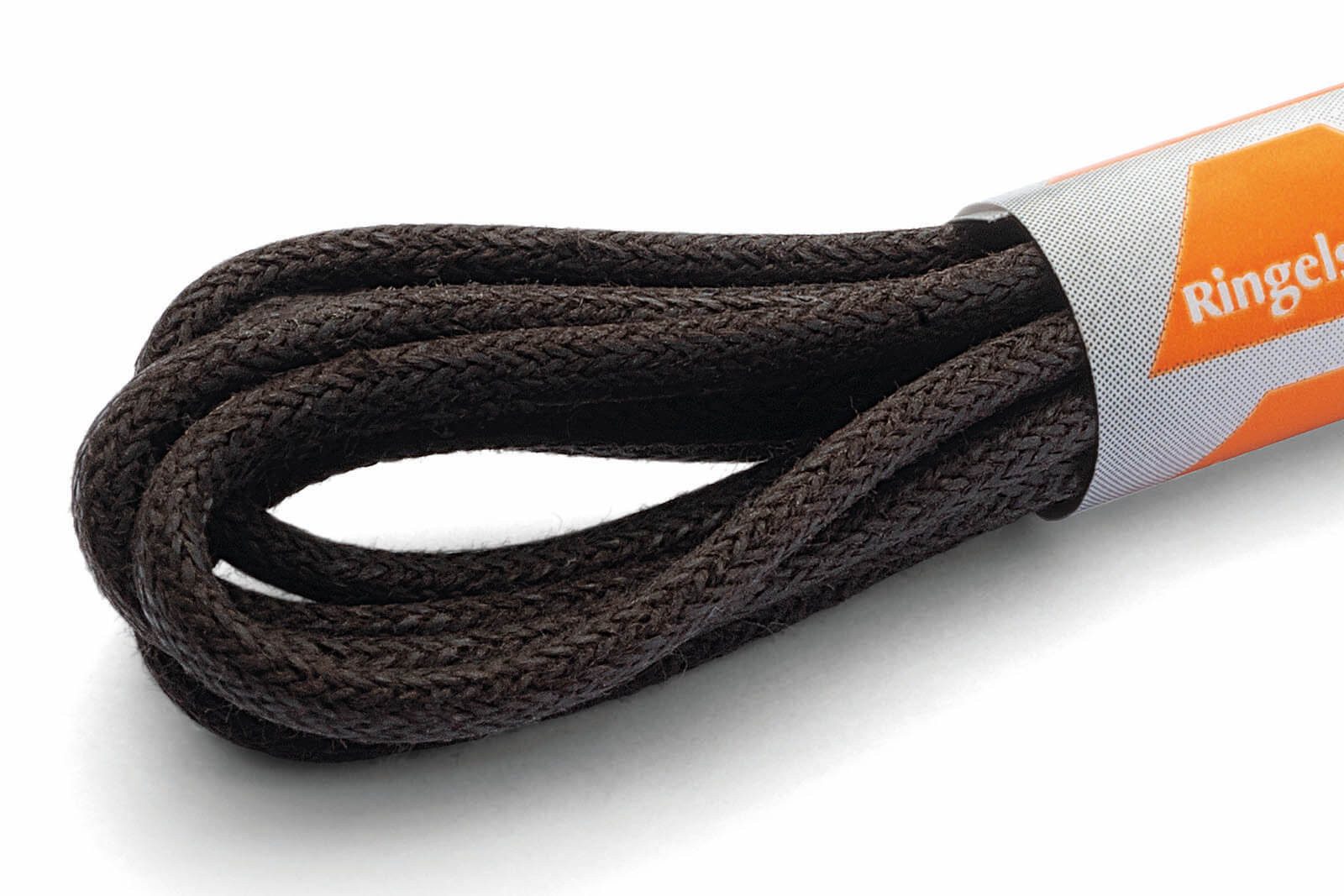 Ringelspitz Шнурки perfekt für elegante Schuhe und kleine Ösen, - Rund, medium und gewachst - Ø 2,5 mm