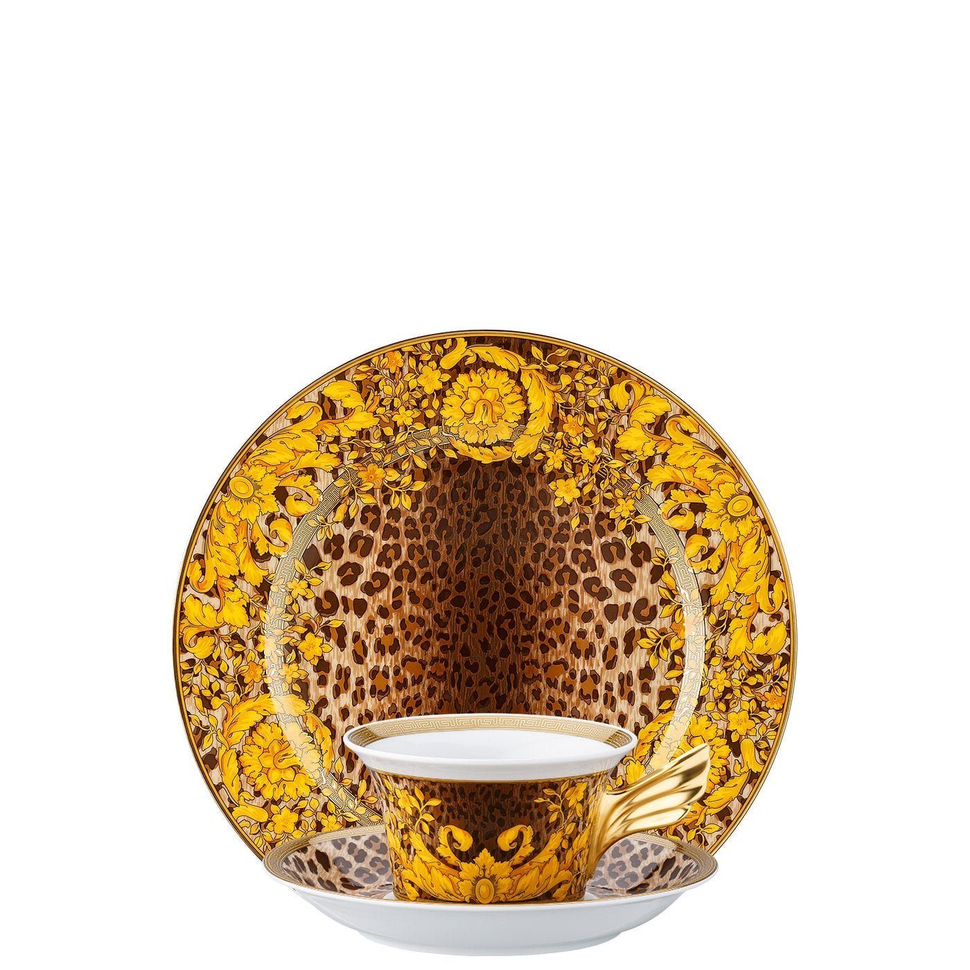Rosenthal meets Versace Kaffeeservice »Versace Wild Floralia Set Teller +  Tasse / 25 Years« (3-tlg), Porzellan online kaufen | OTTO