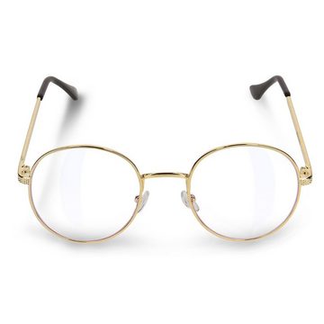 Navaris Brille Retro Brille ohne Sehstärke - Damen Herren Vintage 50er Nerd Brille
