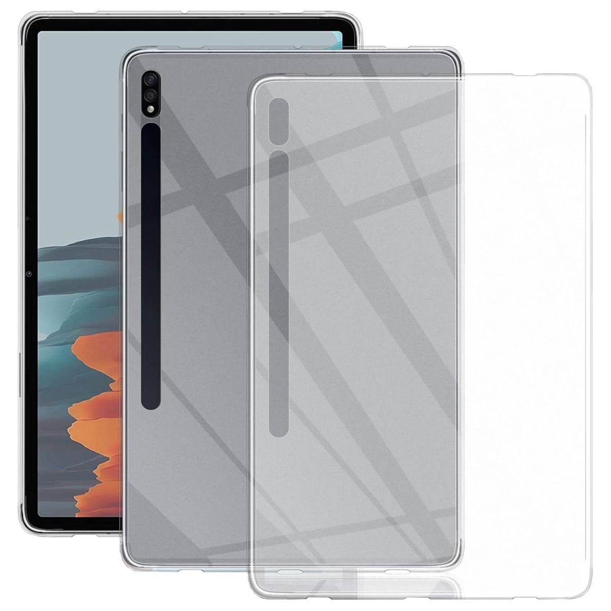 COFI 1453 Tablet-Hülle Slim Case Cover für Samsung Galaxy Tab S9 Silikonhülle Transparent