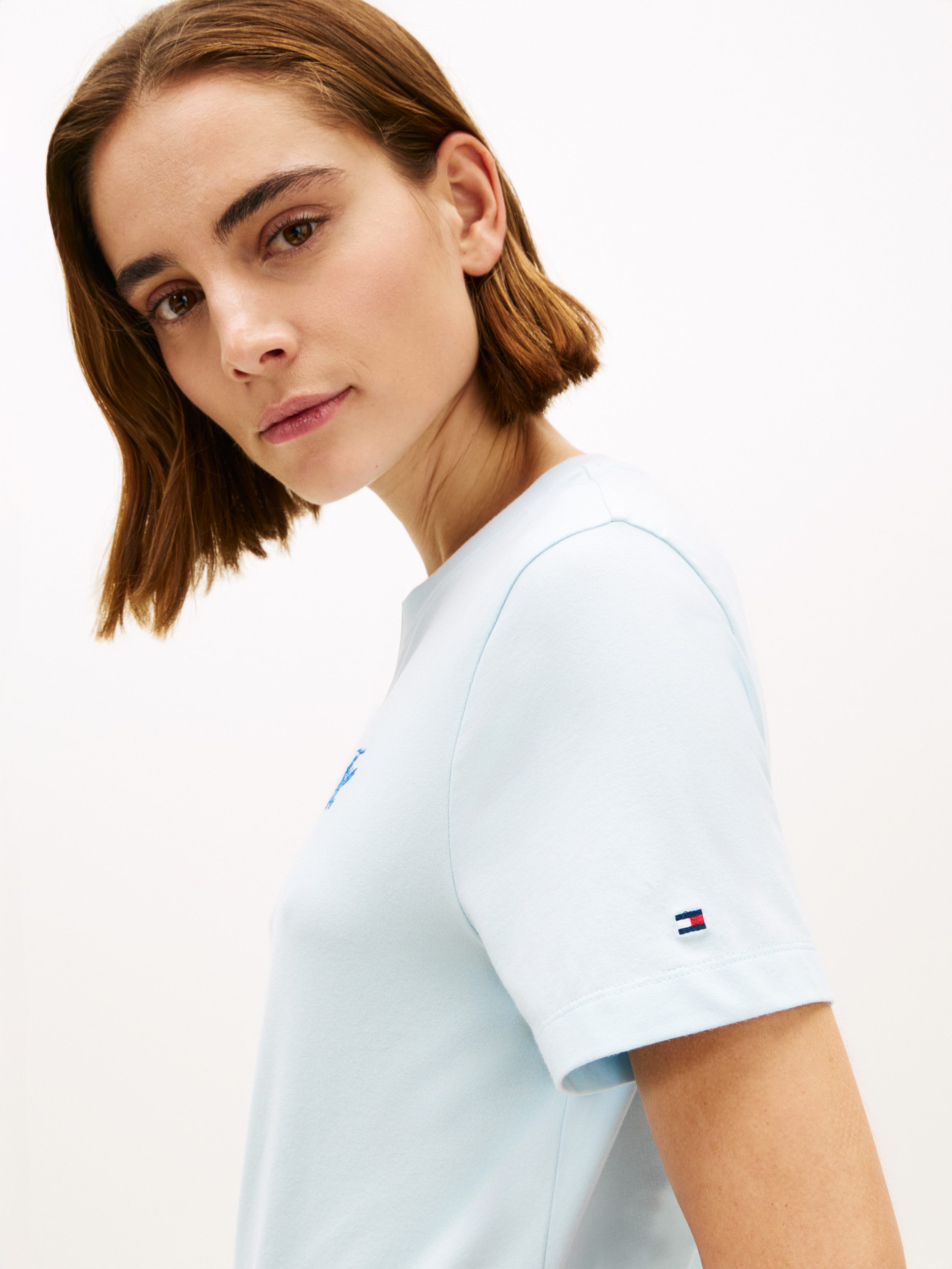 Tommy Hilfiger Kurzarmshirt TH SCRIPT REGULAR C-NECK SHORT SLEEVE TEE