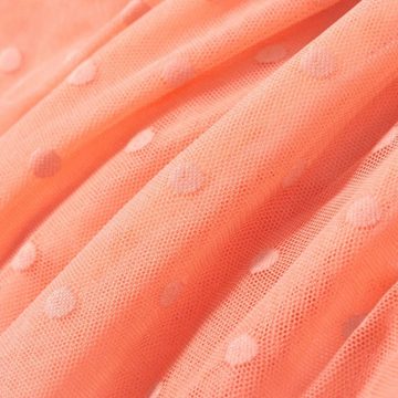 suebidou Midirock Tüllrock Mädchenrock halblang rosa mit Punktemuster