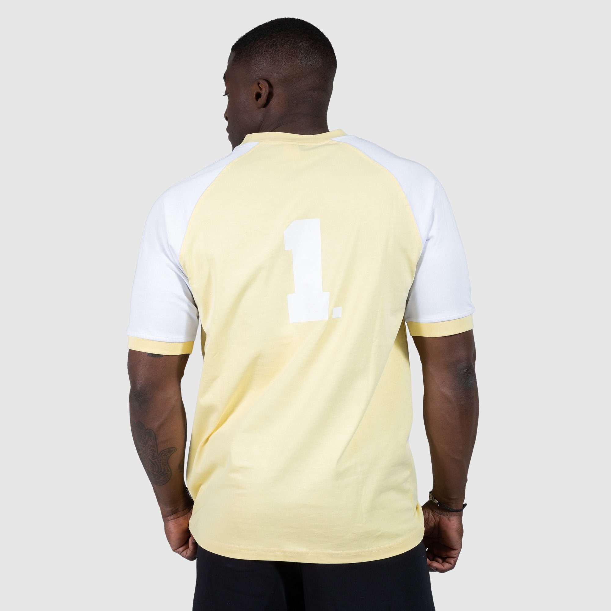 Mathew T-Shirt Smilodox 100% Oversize, Baumwolle Gelb