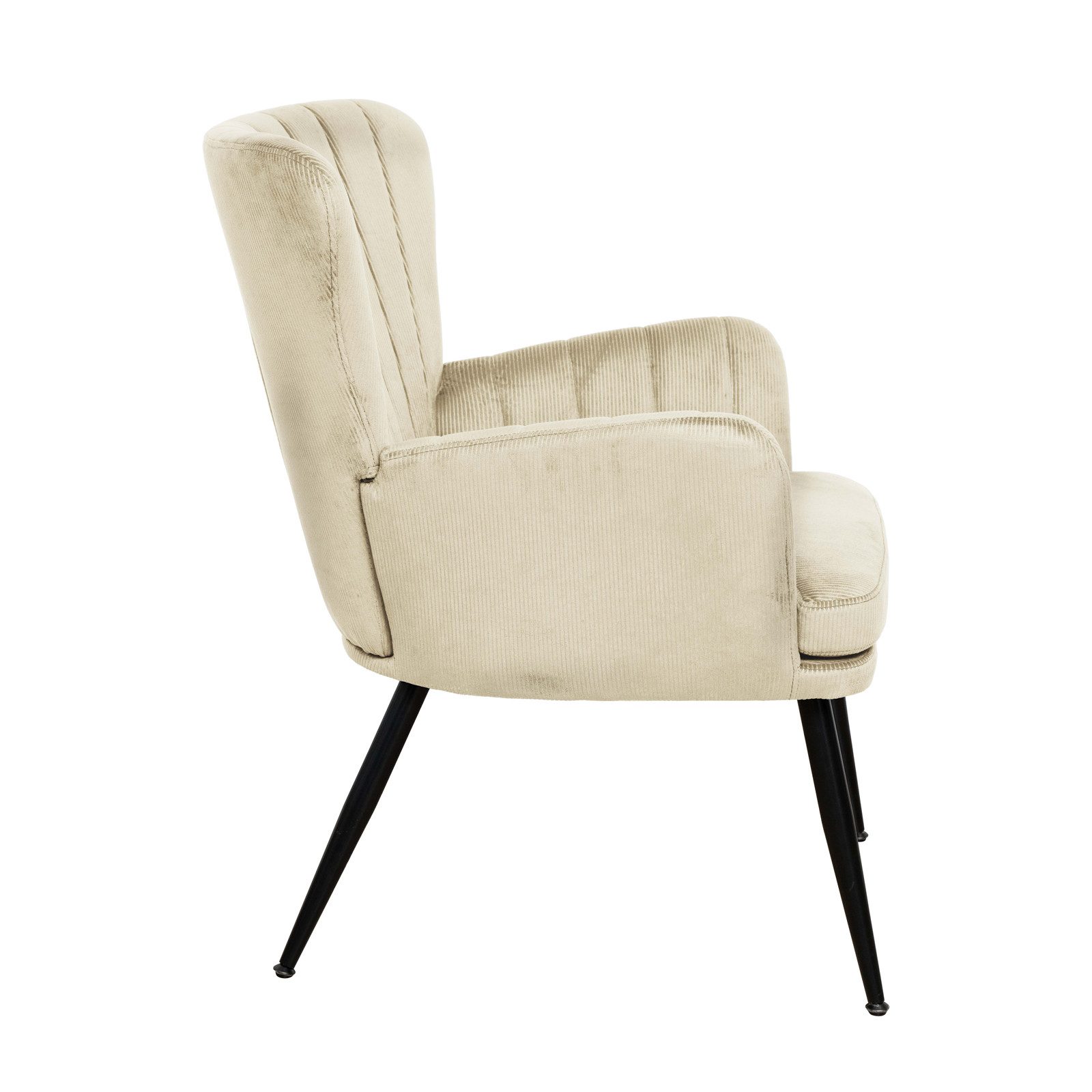 SVITA Sessel SANSA, Corbezug, Lesesessel, Modern, Polsterstuhl,Schwarz