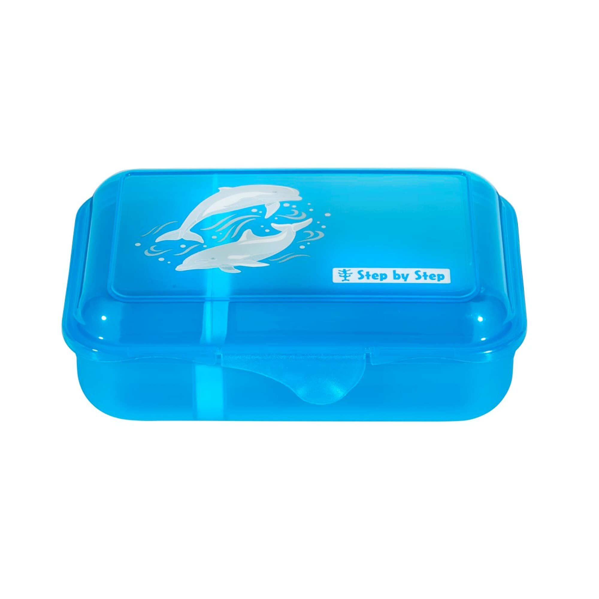 Step Step Klickverschluss, mit (1-tlg) Dolphin Lunchbox spülmaschinengeeignet, Blau by BPA-frei, Pippa, Kunststoff,