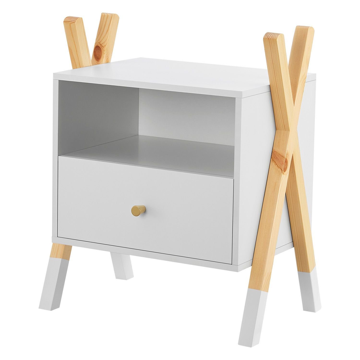 Juskys Nachttisch Jamie, stabil & standfest, moderne Optik, kompakt günstig online kaufen