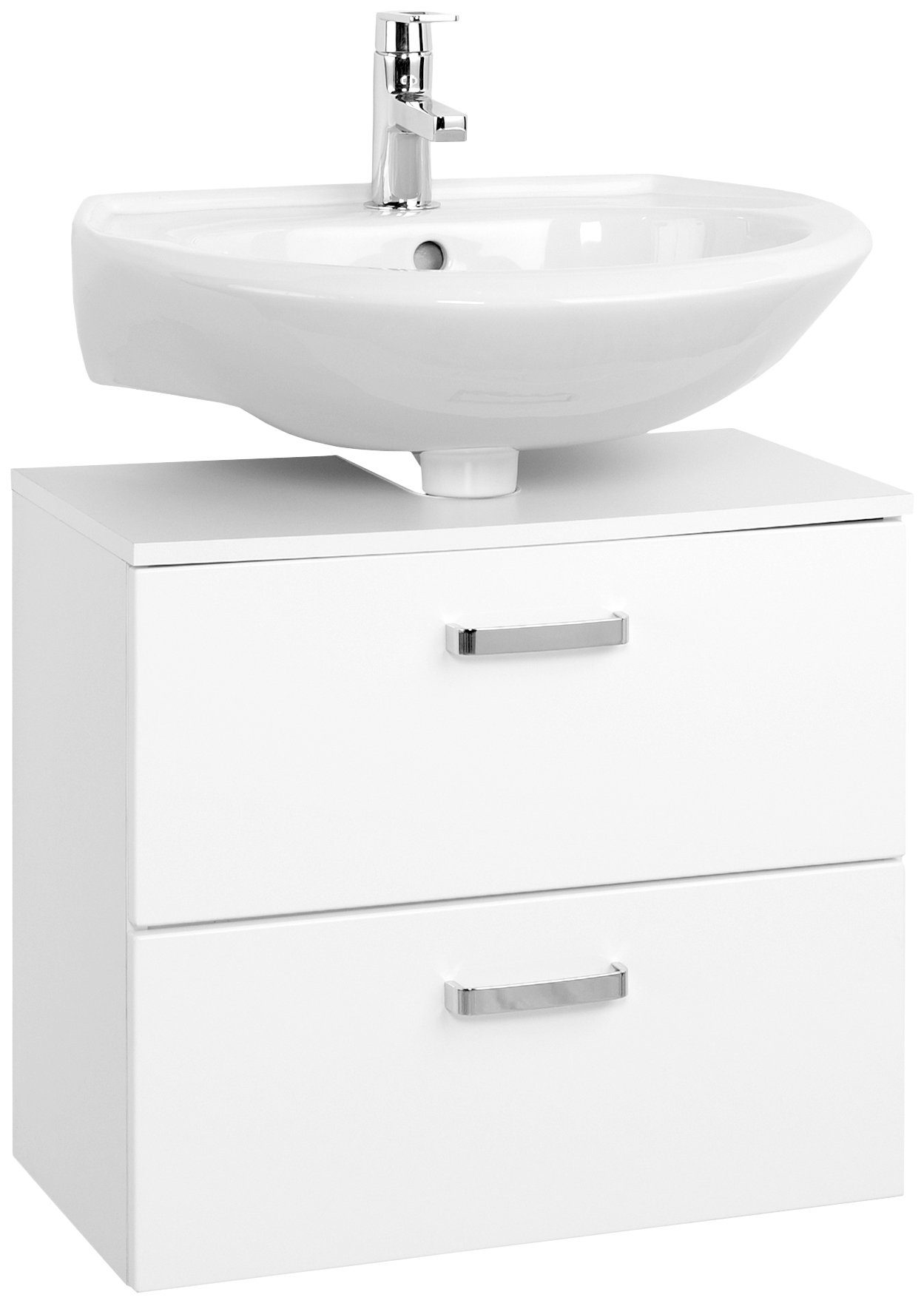 welltime Waschbeckenunterschrank Ancona Breite 60 cm, mit Türdämpfern
