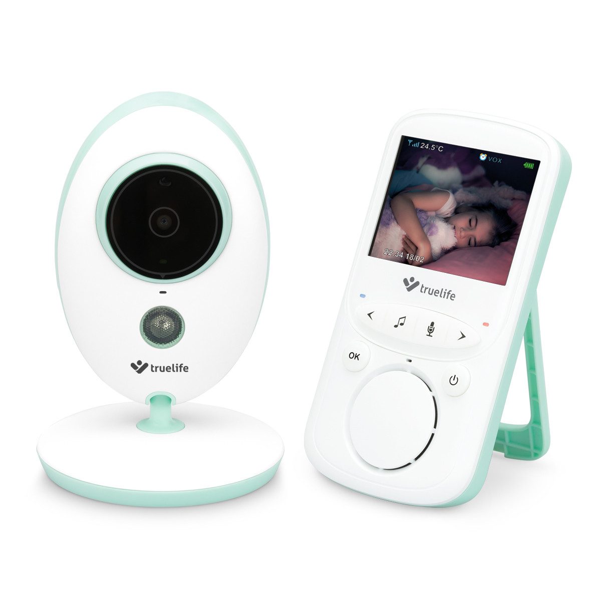 Video-Babyphone NannyCam V24 Pro, Display 2,4", klares Bild